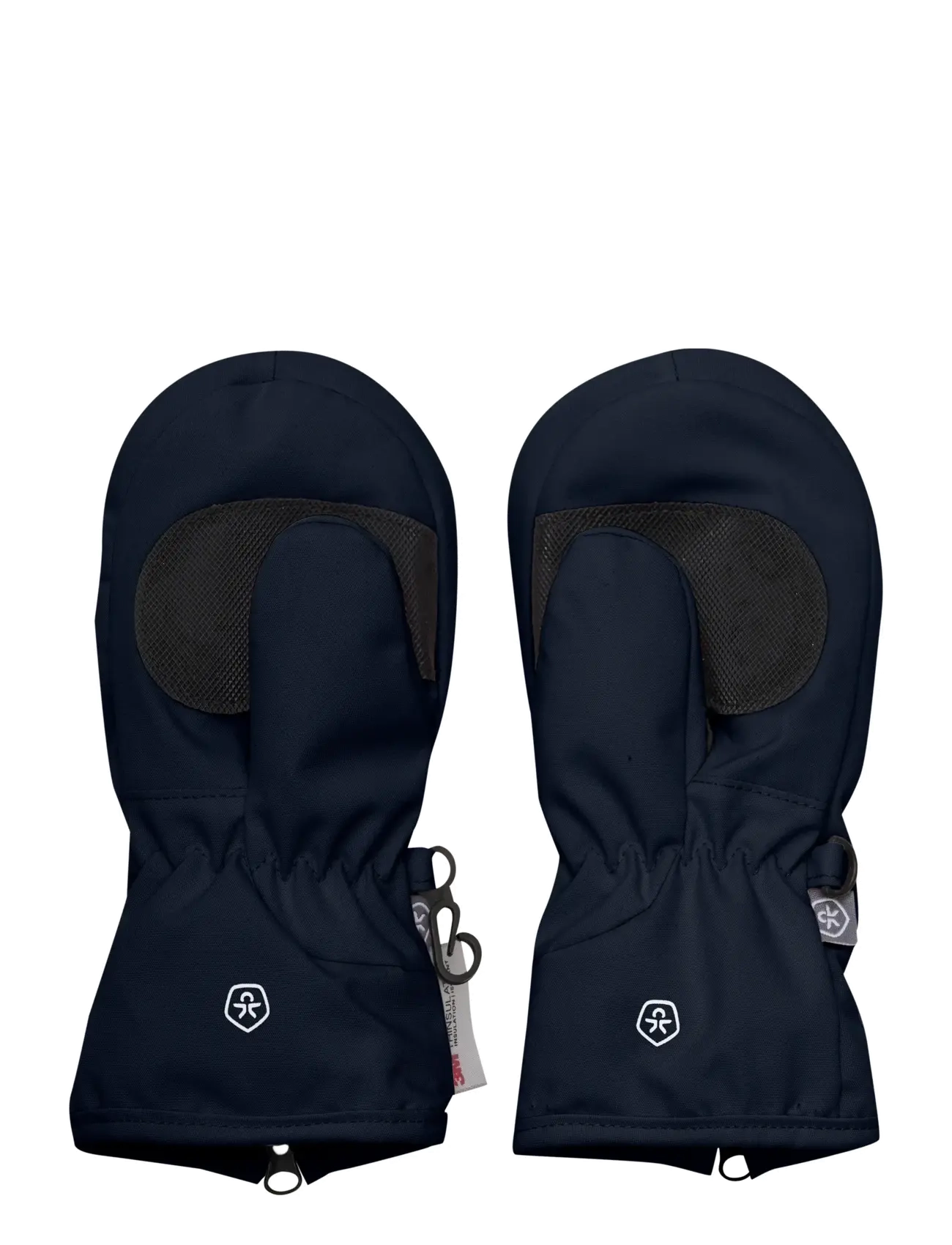Color Kids - Mittens W. Zipper - handsker - total eclipse - 1