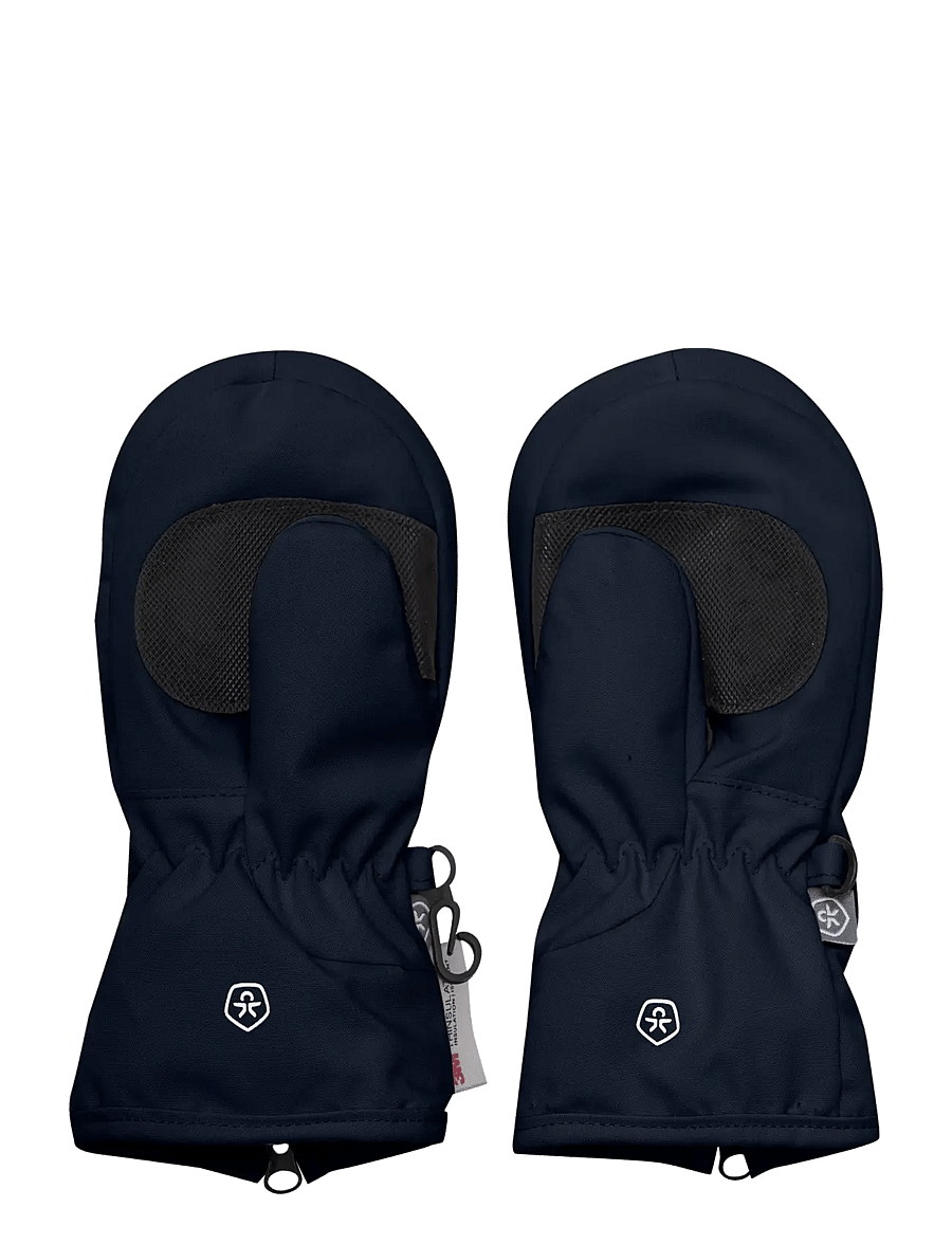 Color Kids - Mittens W. Zipper - handsker - total eclipse - 1