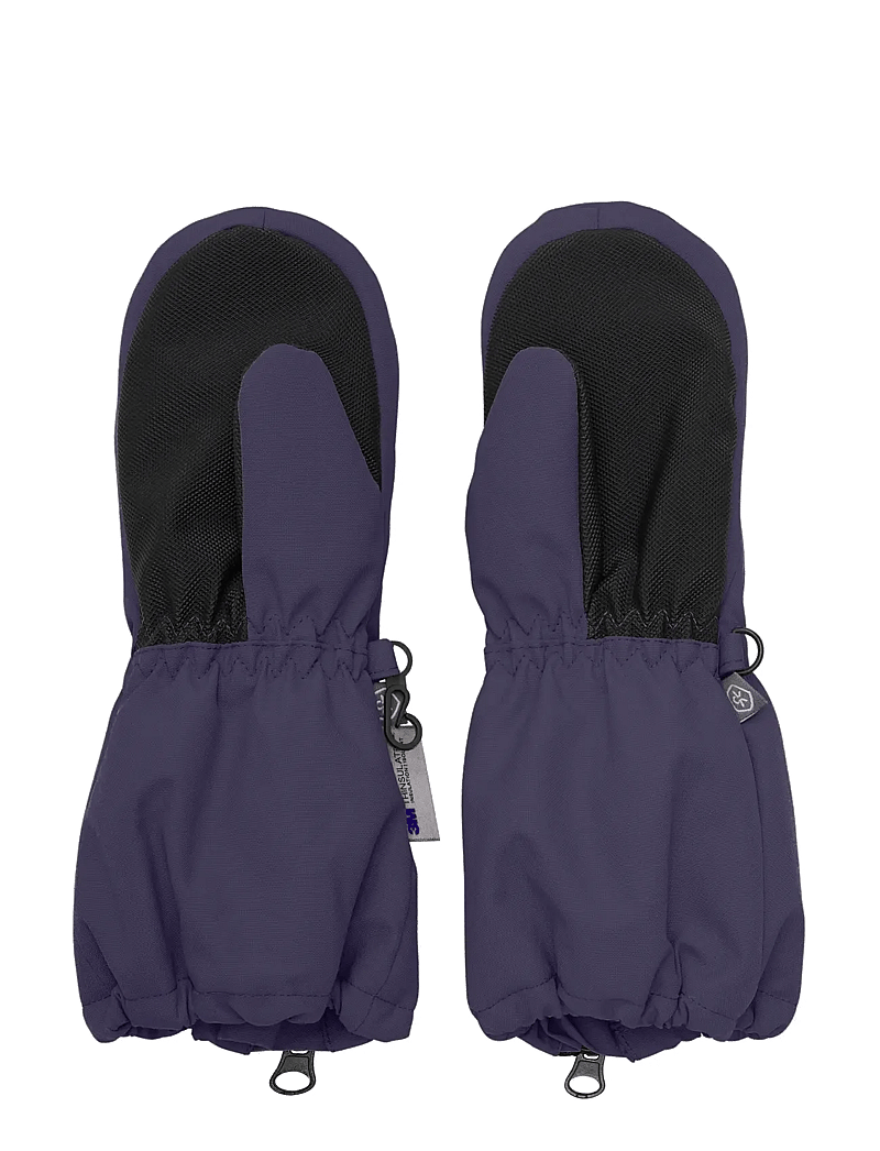 Color Kids - Mittens Long W. Zipper - kindad - graystone - 1