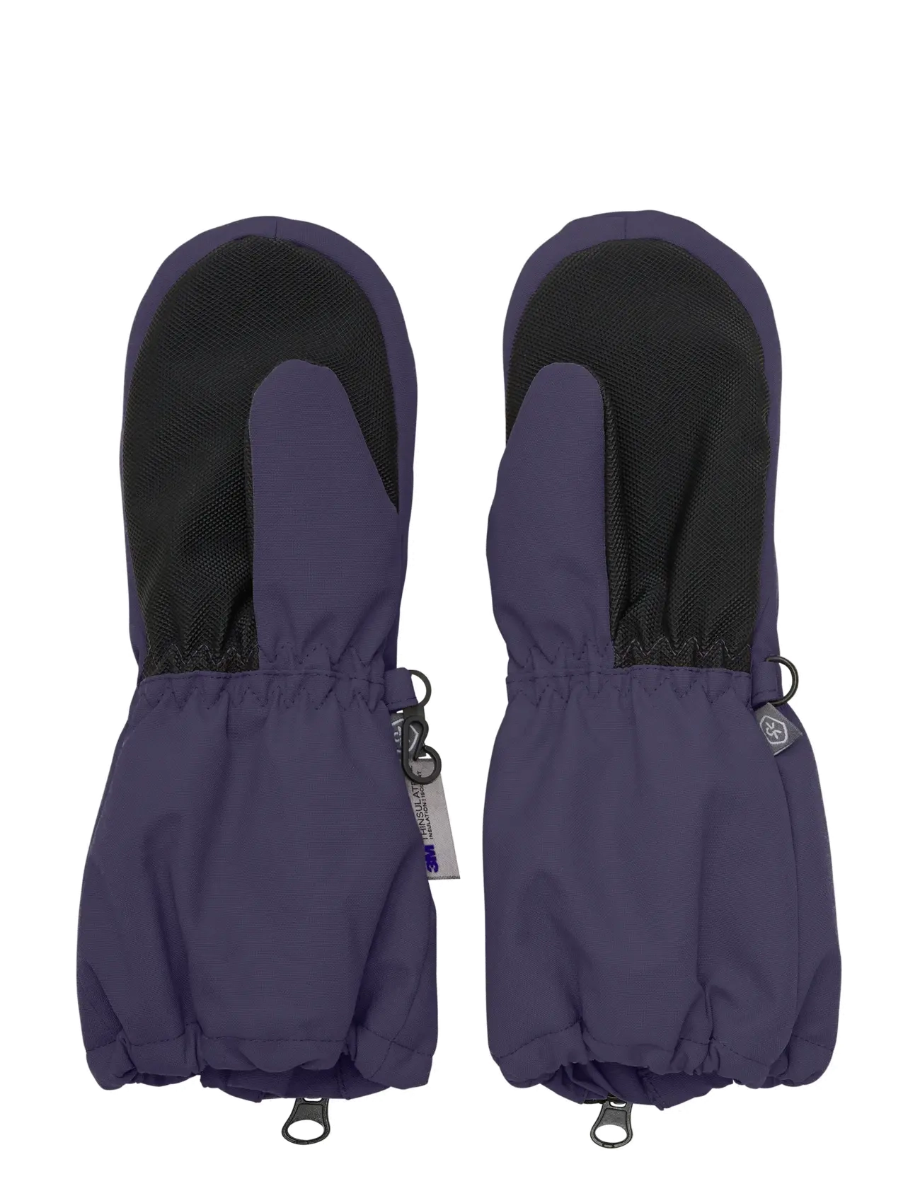 Color Kids - Mittens Long W. Zipper - handsker - graystone - 1