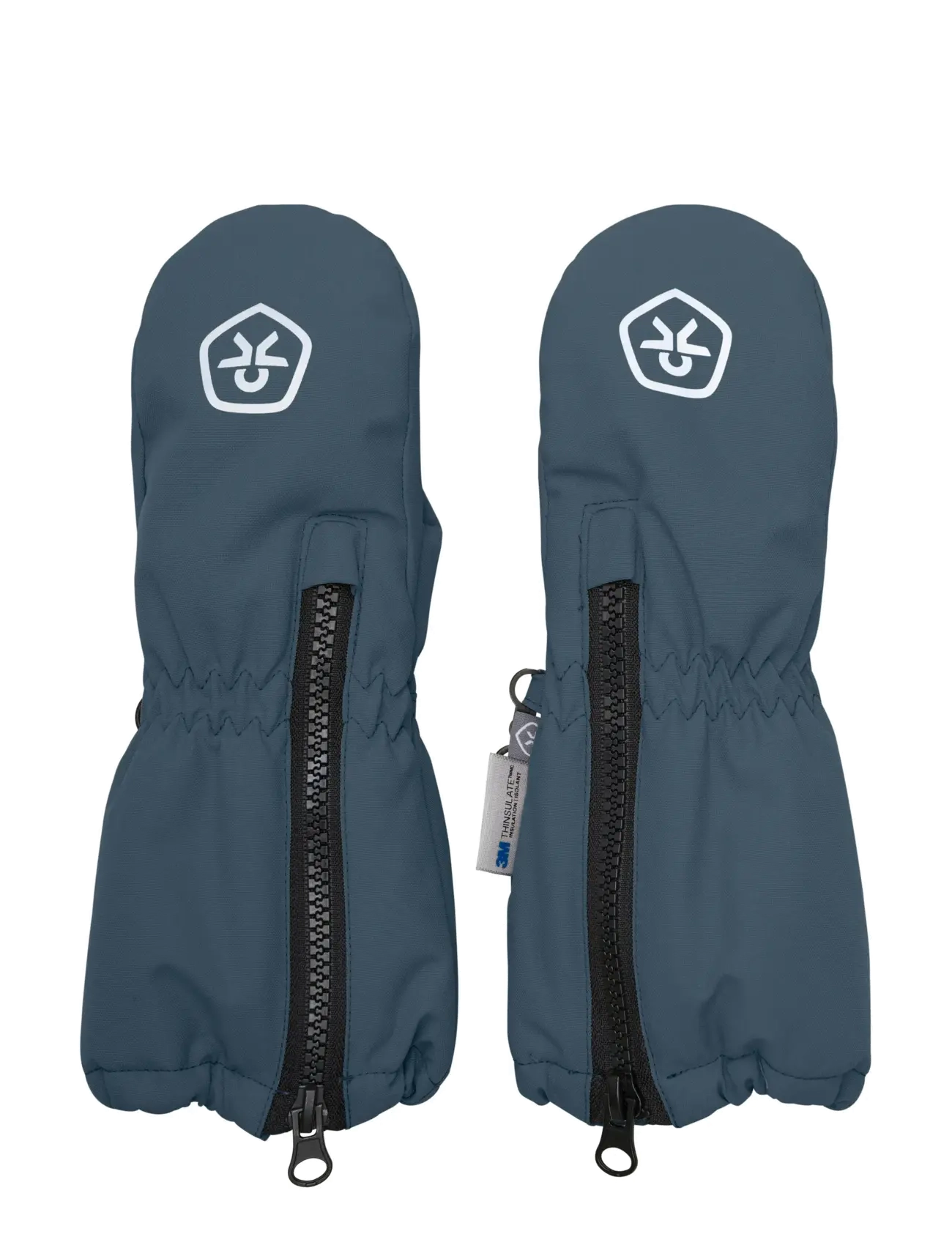 Color Kids Mittens Long W. Zipper - Color Kids - STORMY WEATHER / blue