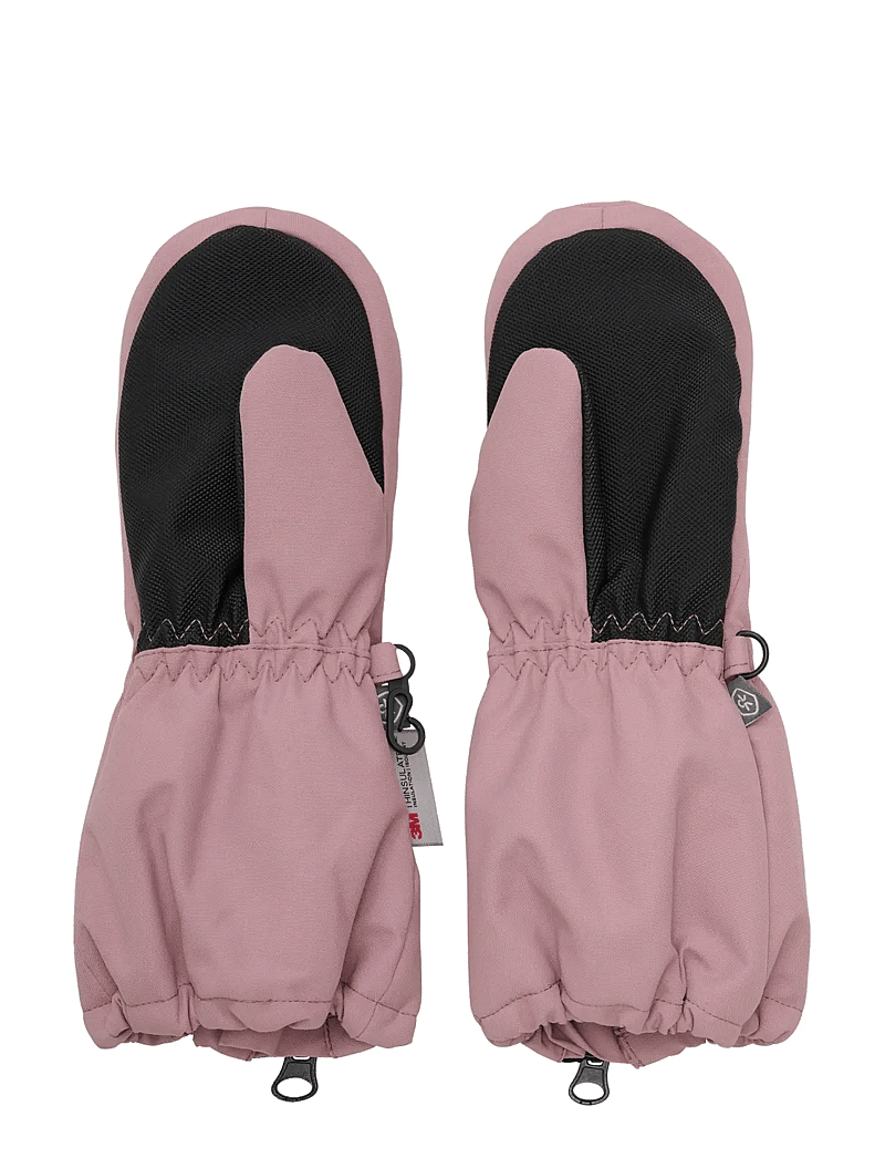 Color Kids - Mittens Long W. Zipper - handsker - woodrose - 1