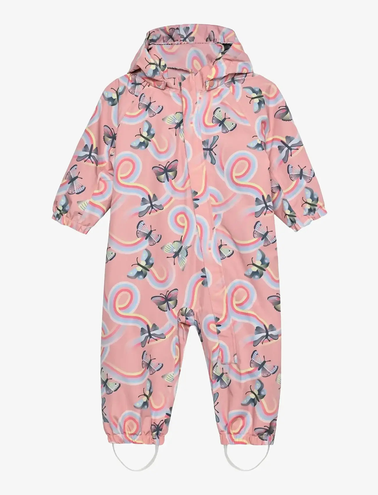 Color Kids - Baby Shell Suit, AOP - regndragter - bridal rose - 0