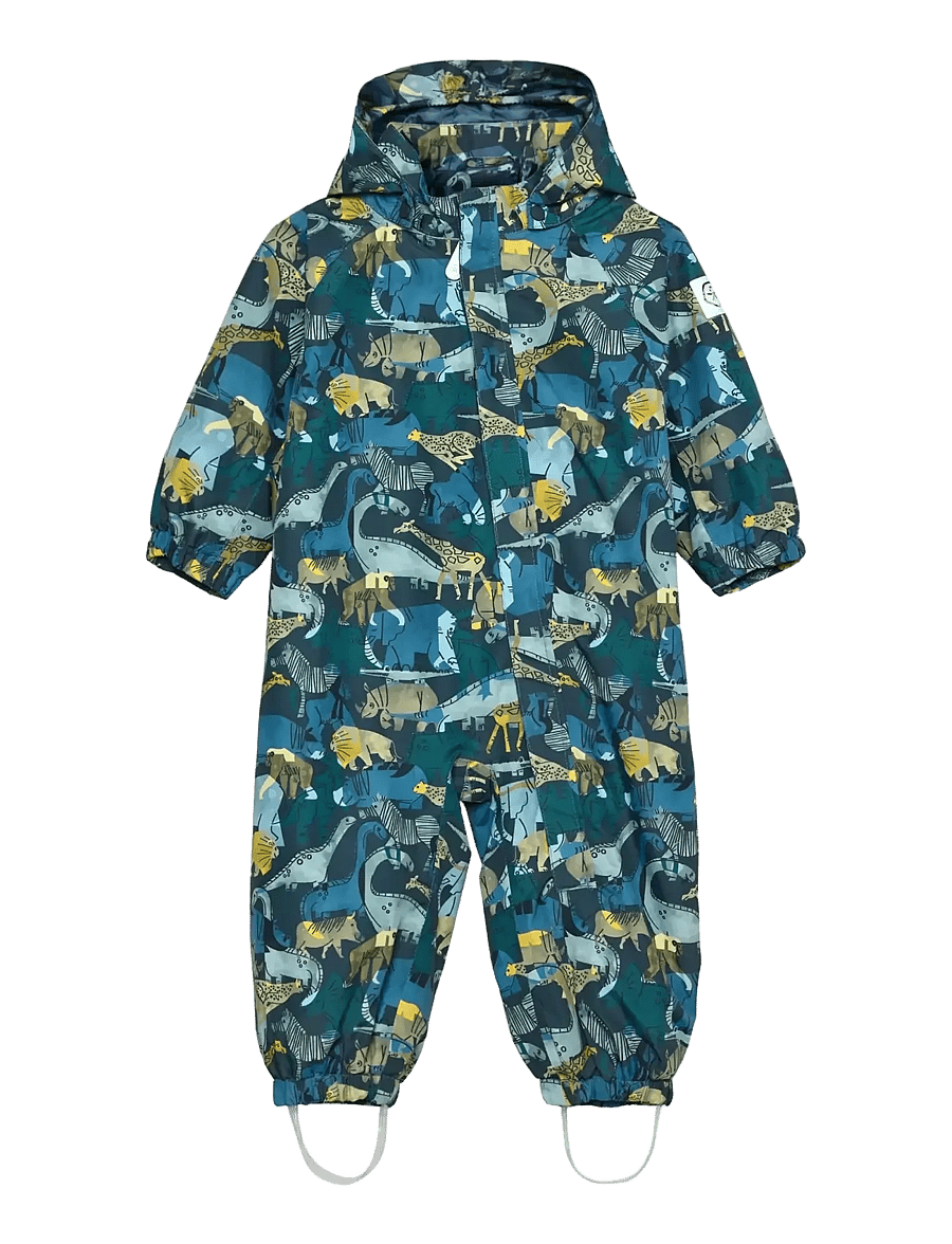 Color Kids - Baby Shell Suit, AOP - ytterkläder - coronet blue - 0