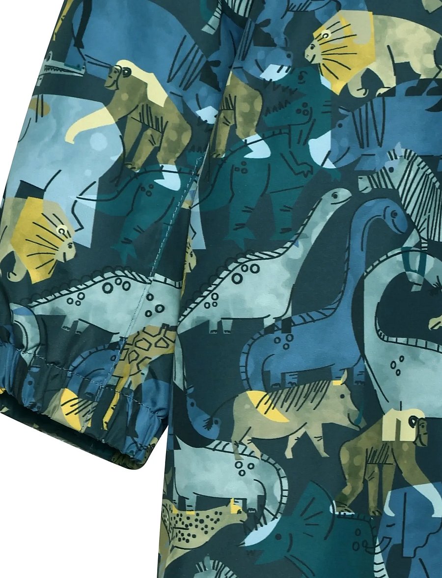 Color Kids - Baby Shell Suit, AOP - ytterkläder - coronet blue - 2