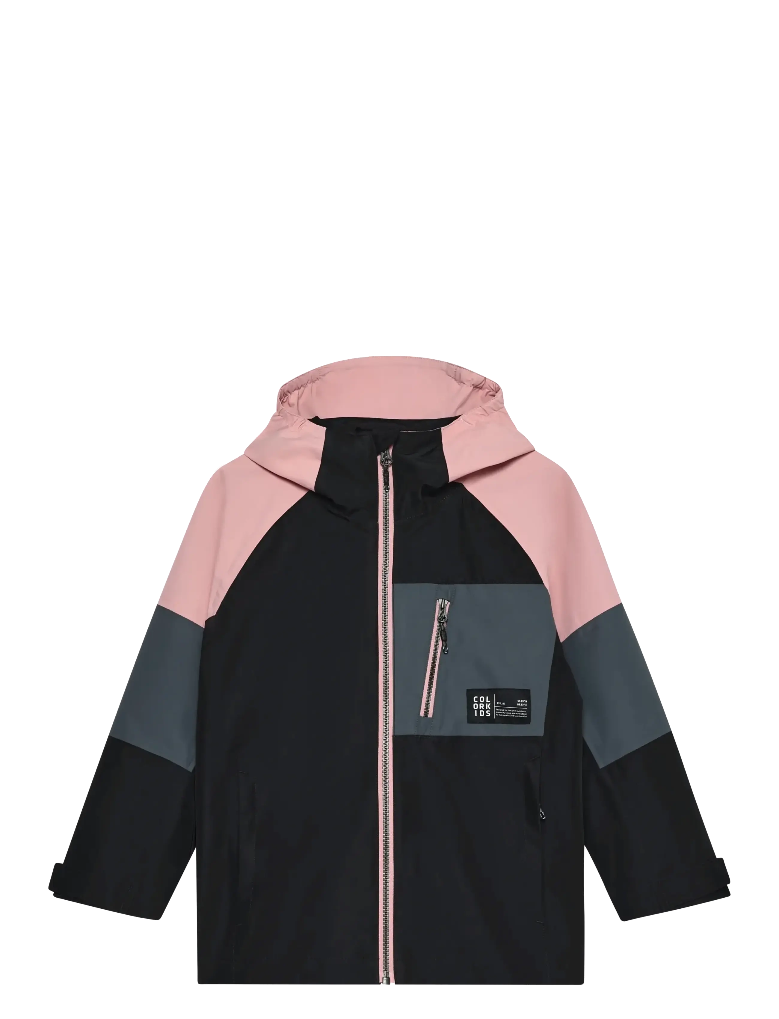 COLOR Kinder Jr. Jacke, Colorblock Schwarz - 128 - Kinder
