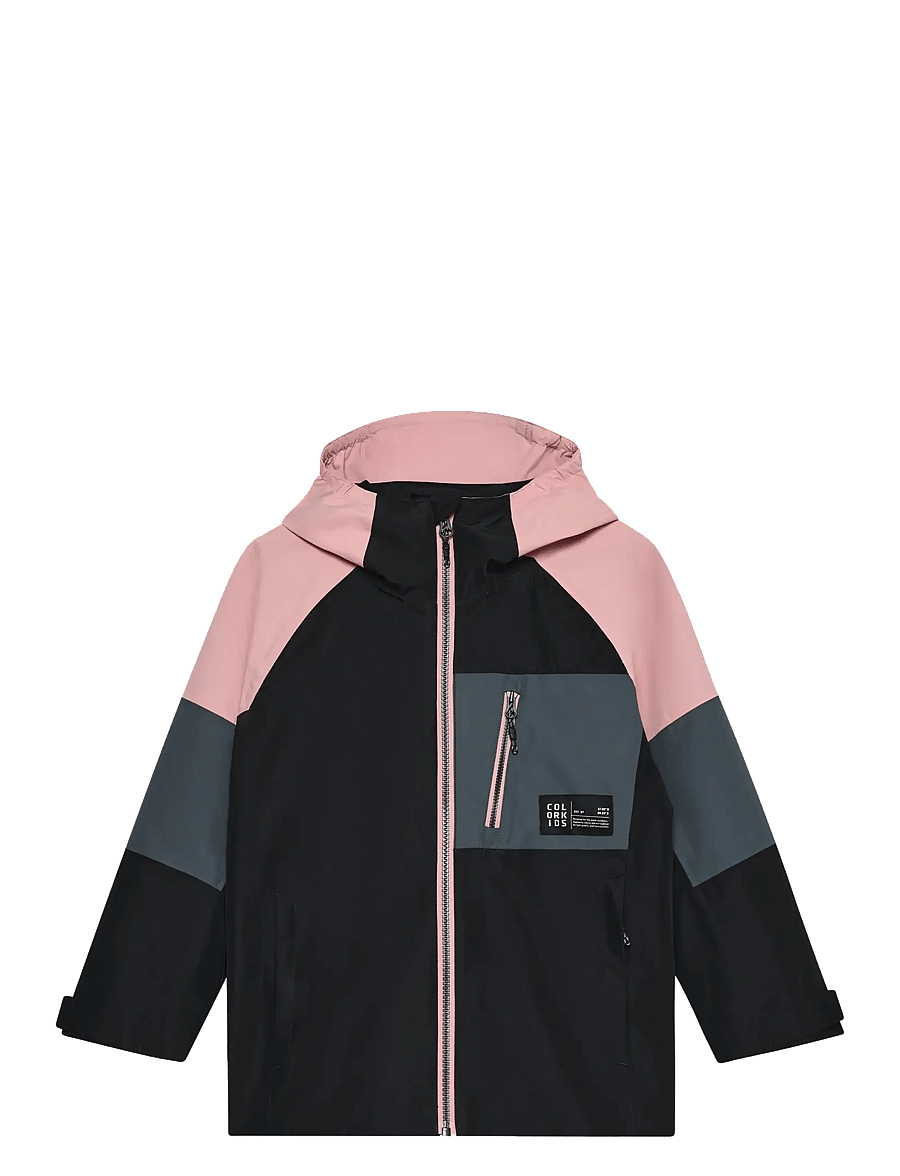 Color Kids - Jr. Jacket, Colorblock - outdoor - black - 1