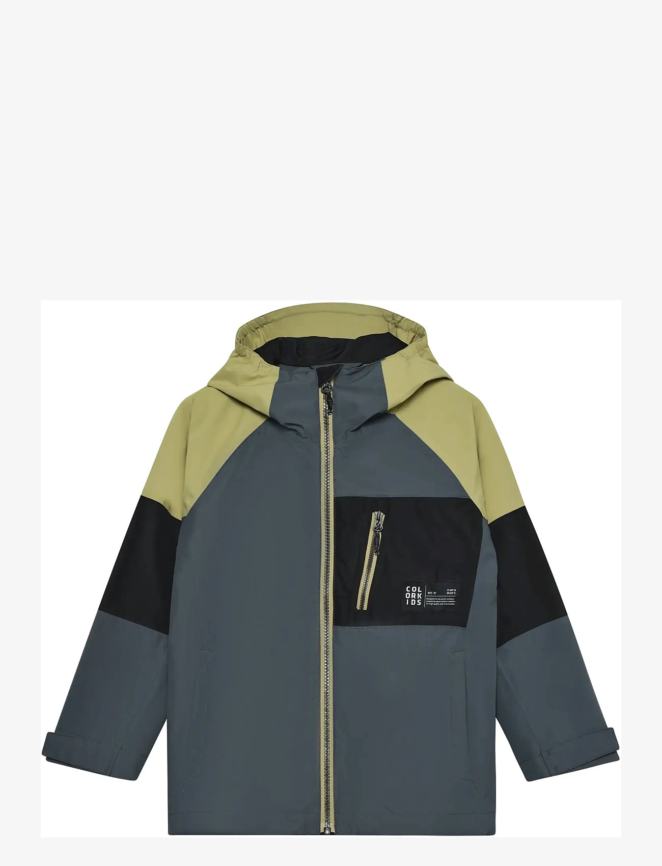 Color Kids - Jr. Jacket, Colorblock - ytterkläder - turbulence - 1