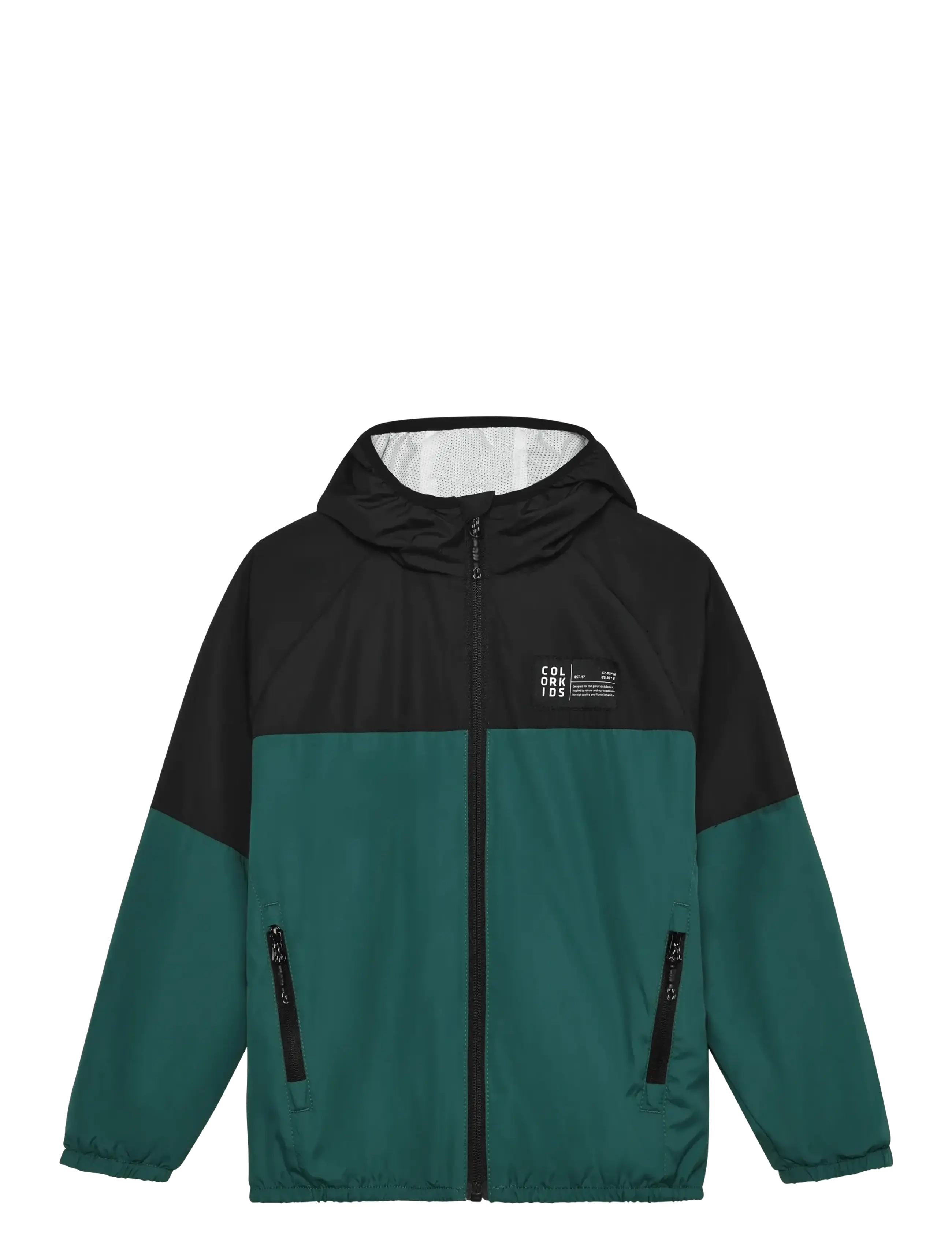 Color Kids Jr. Windbreaker Jacket, 116, Jackets & Coats, Grün - Windbreaker, Kinder