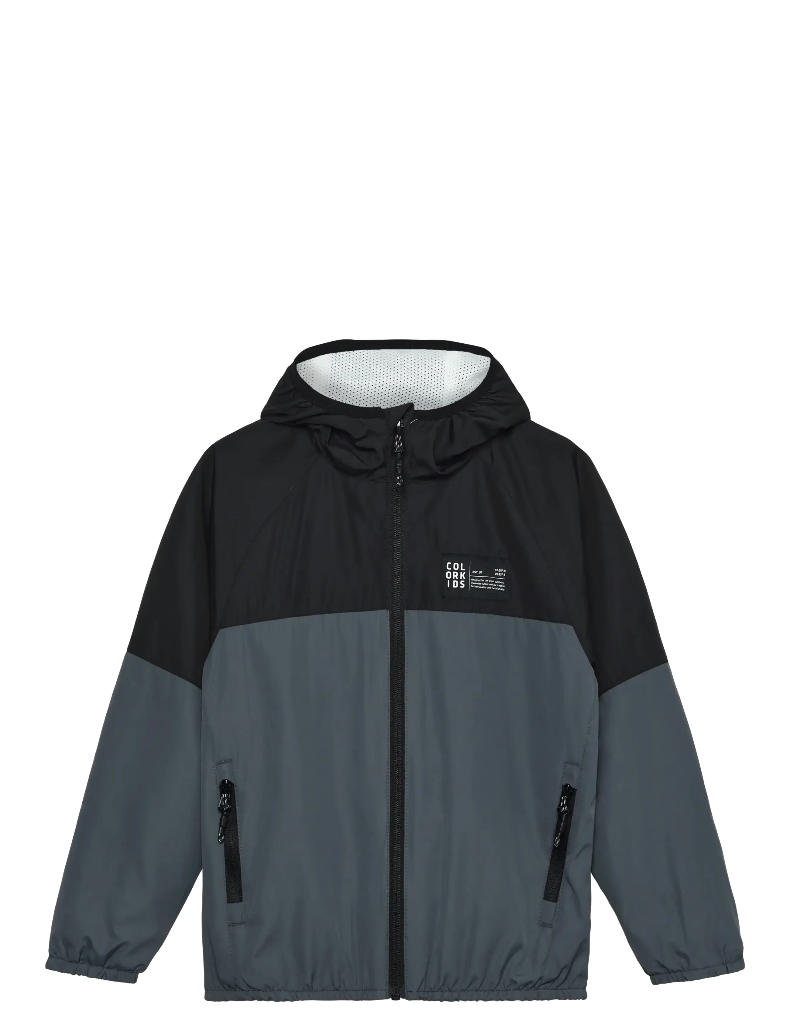 Color Kids Jr. Windbreaker Jacket, 104, Jackets & Coats, Grau - Windbreaker, Kinder