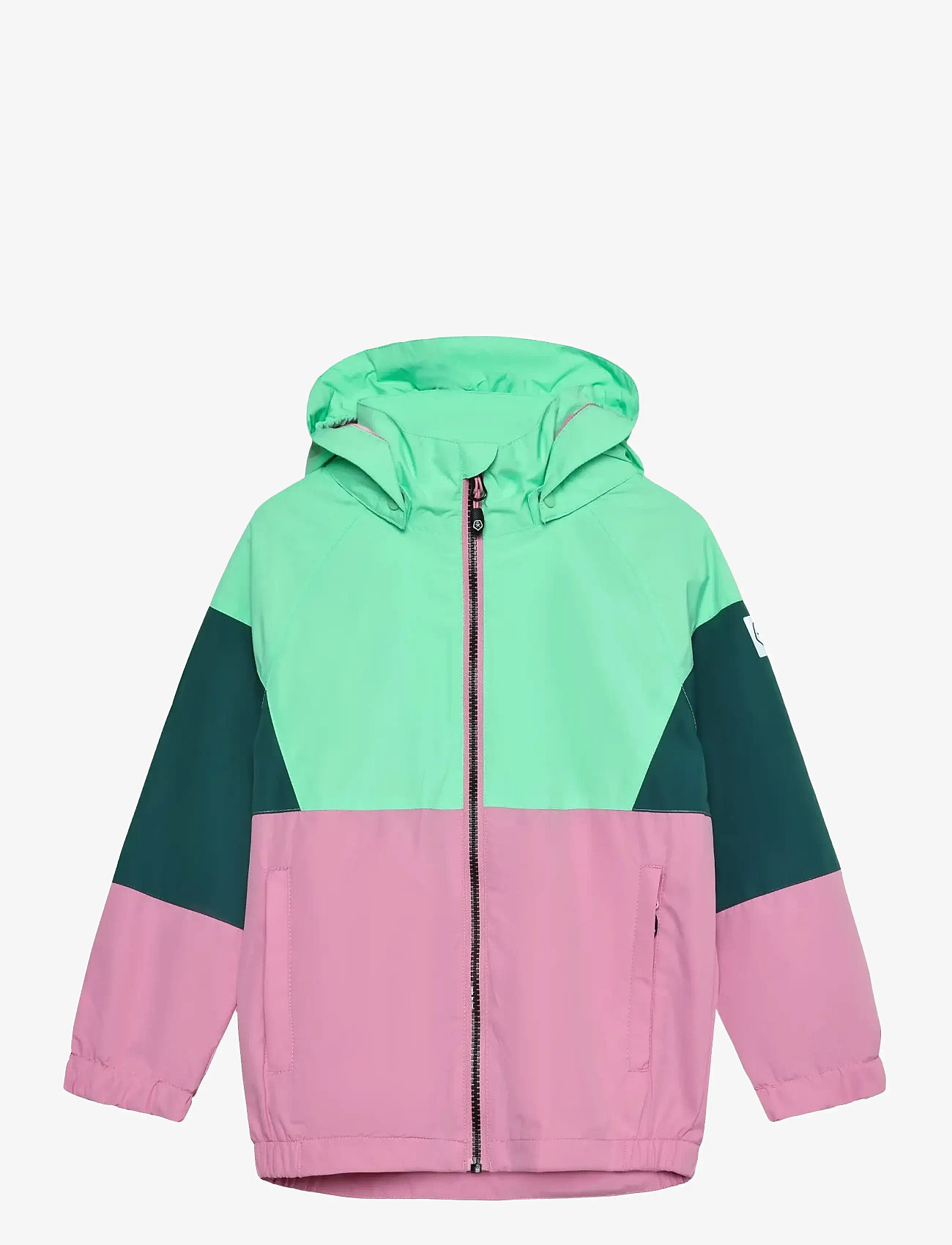 Color Kids - Jacket , Colorblock - overtøj - begonia pink - 0