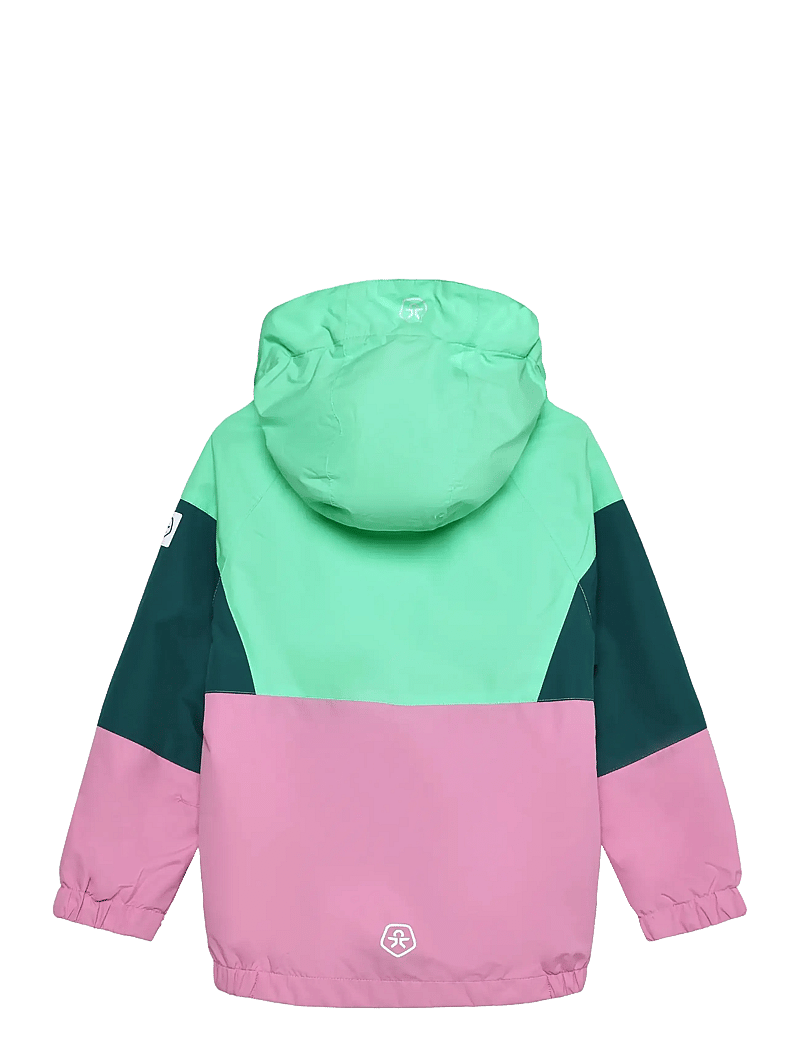 Color Kids - Jacket , Colorblock - overtøj - begonia pink - 1