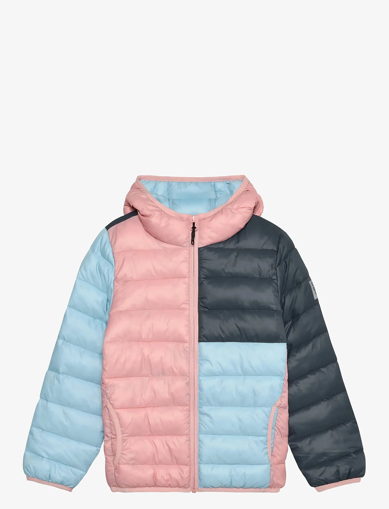 Color Kids - Jr. Jacket W. Hood, Quilt - insulated jackets - bridal rose - 0