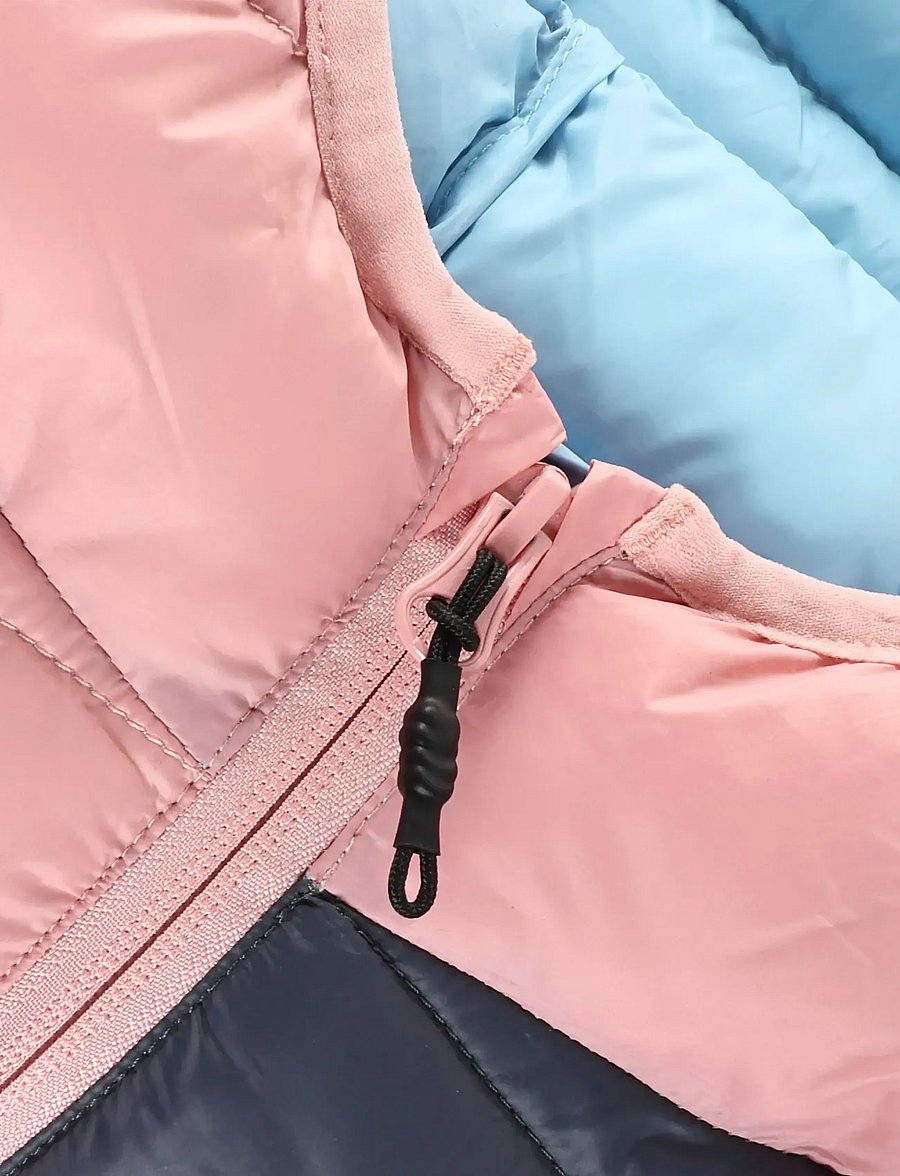 Color Kids - Jr. Jacket W. Hood, Quilt - geïsoleerde jassen - bridal rose - 2