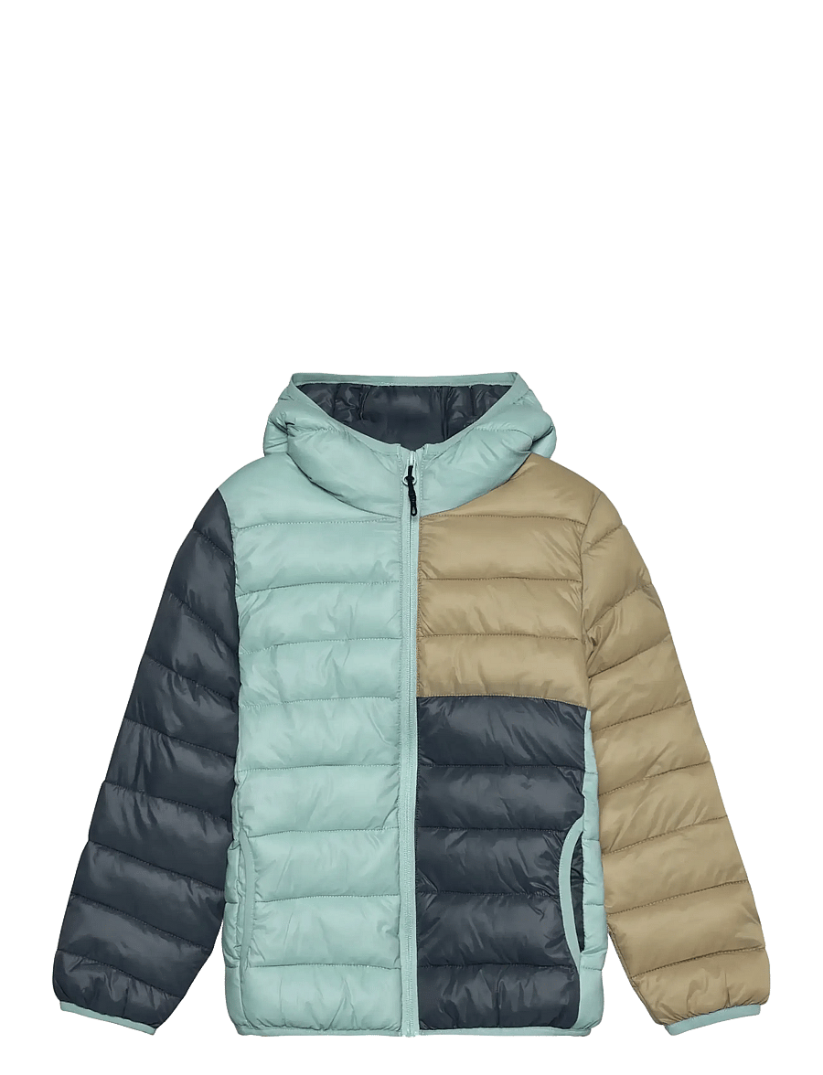 Color Kids - Jr. Jacket W. Hood, Quilt - isolierte jacken - ether - 0