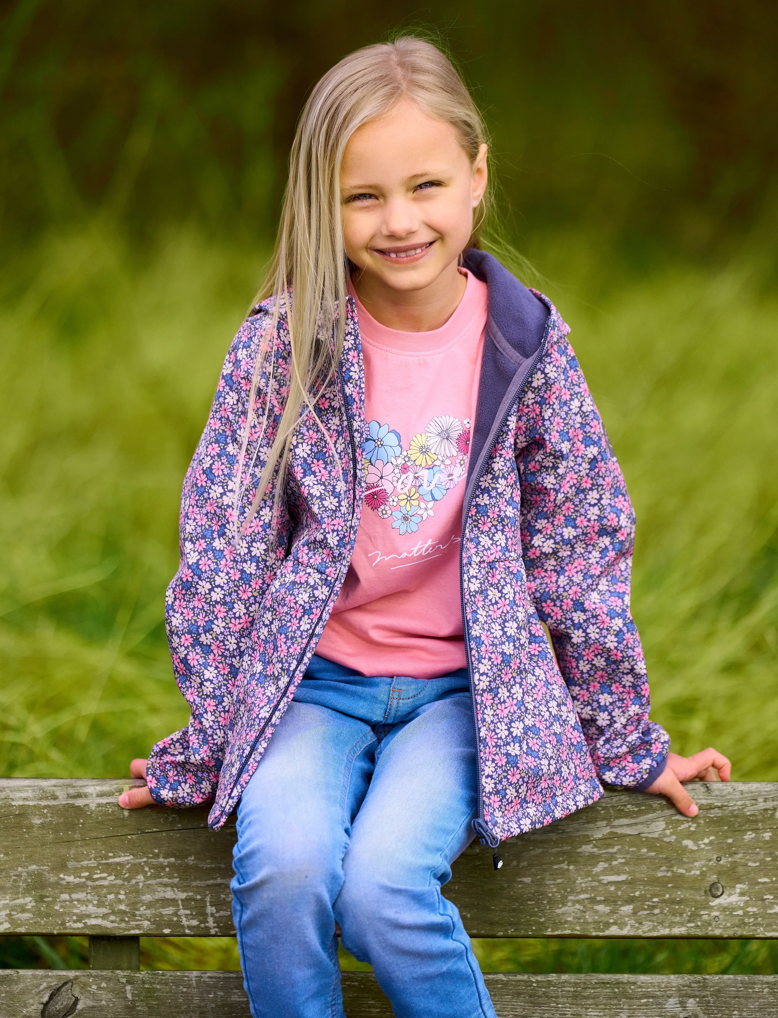 Color Kids Softshell, Aop, 104, Softshells, Mehrfarbig/gemustert - Softshell Jackets, Kinder