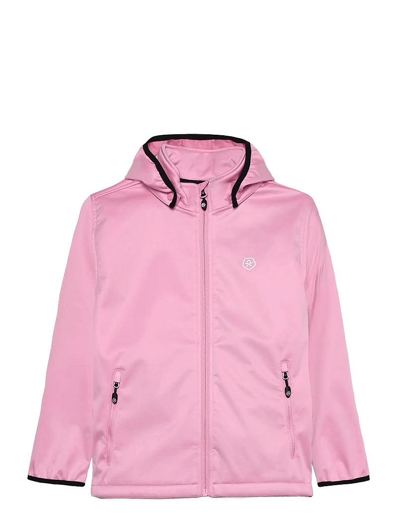 Color Kids - Softshell W. Fleece - softshelljakker - begonia pink - 0