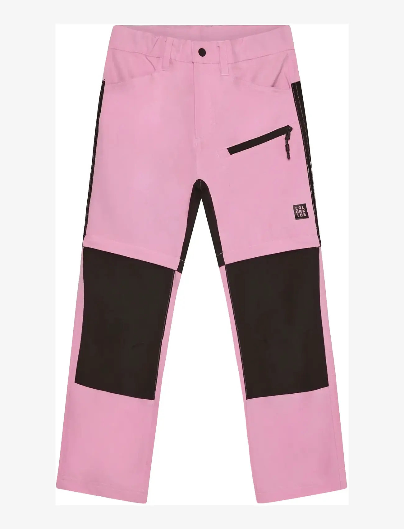 Color Kids - Pants Stretch W. Zip Off - trainingshosen - begonia pink - 0