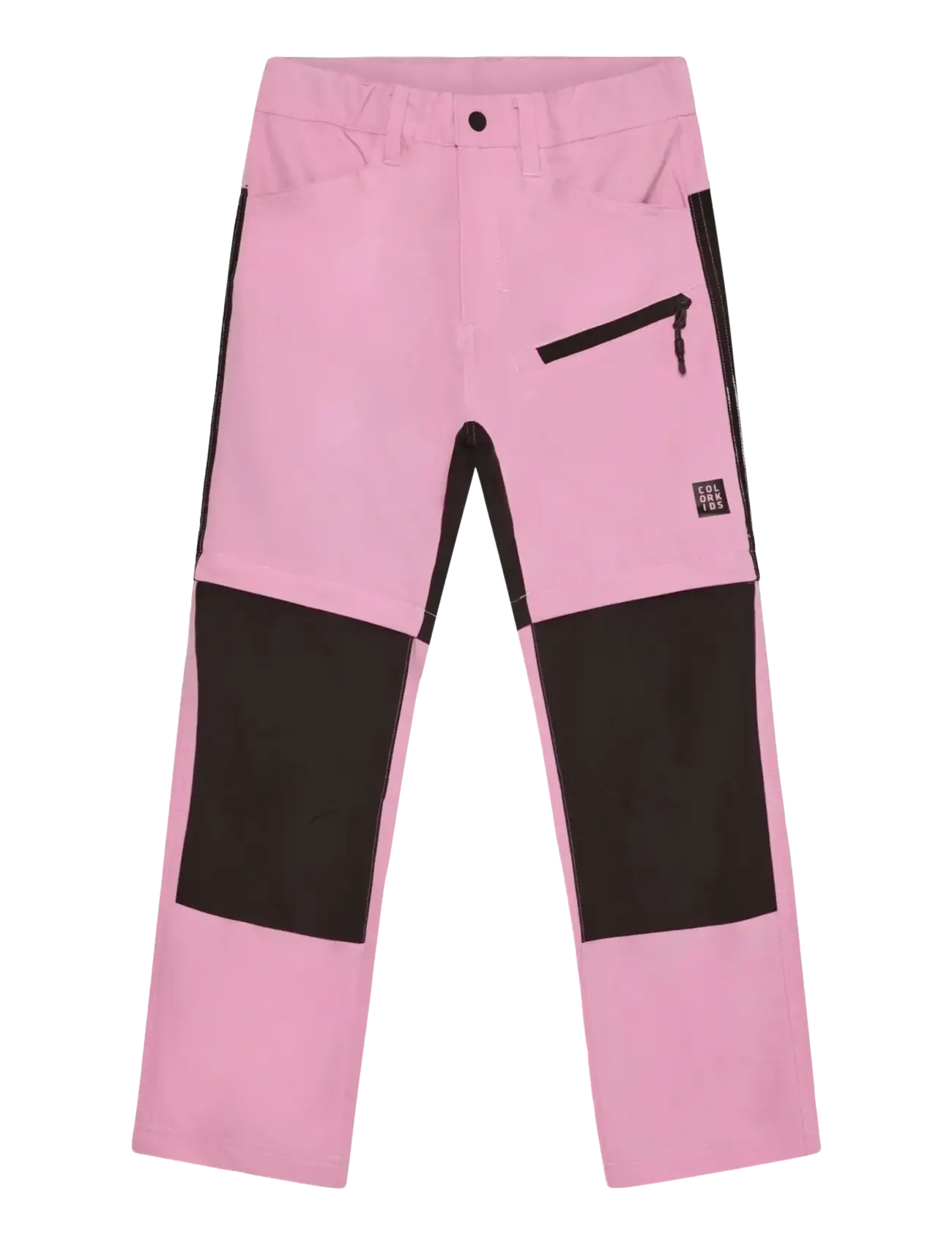 Color Kids Pants Stretch W. Zip Off - Color Kids - BEGONIA PINK / pink/rose