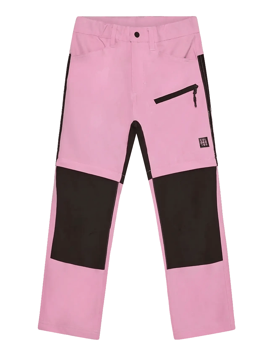 Color Kids - Pants Stretch W. Zip Off - træningsbukser - begonia pink - 0