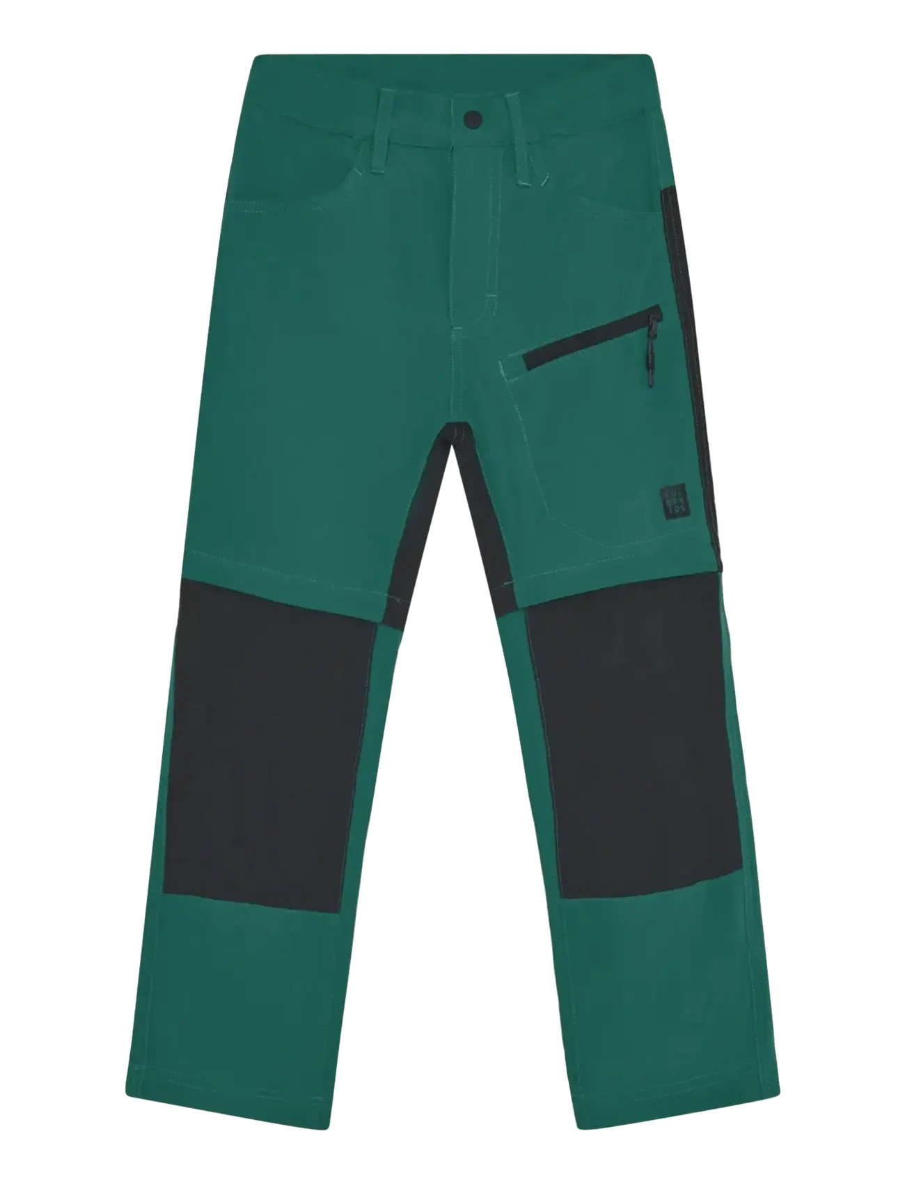 Color Kids Pants Stretch W. Zip Off - Color Kids - MEDITERRANEA / green