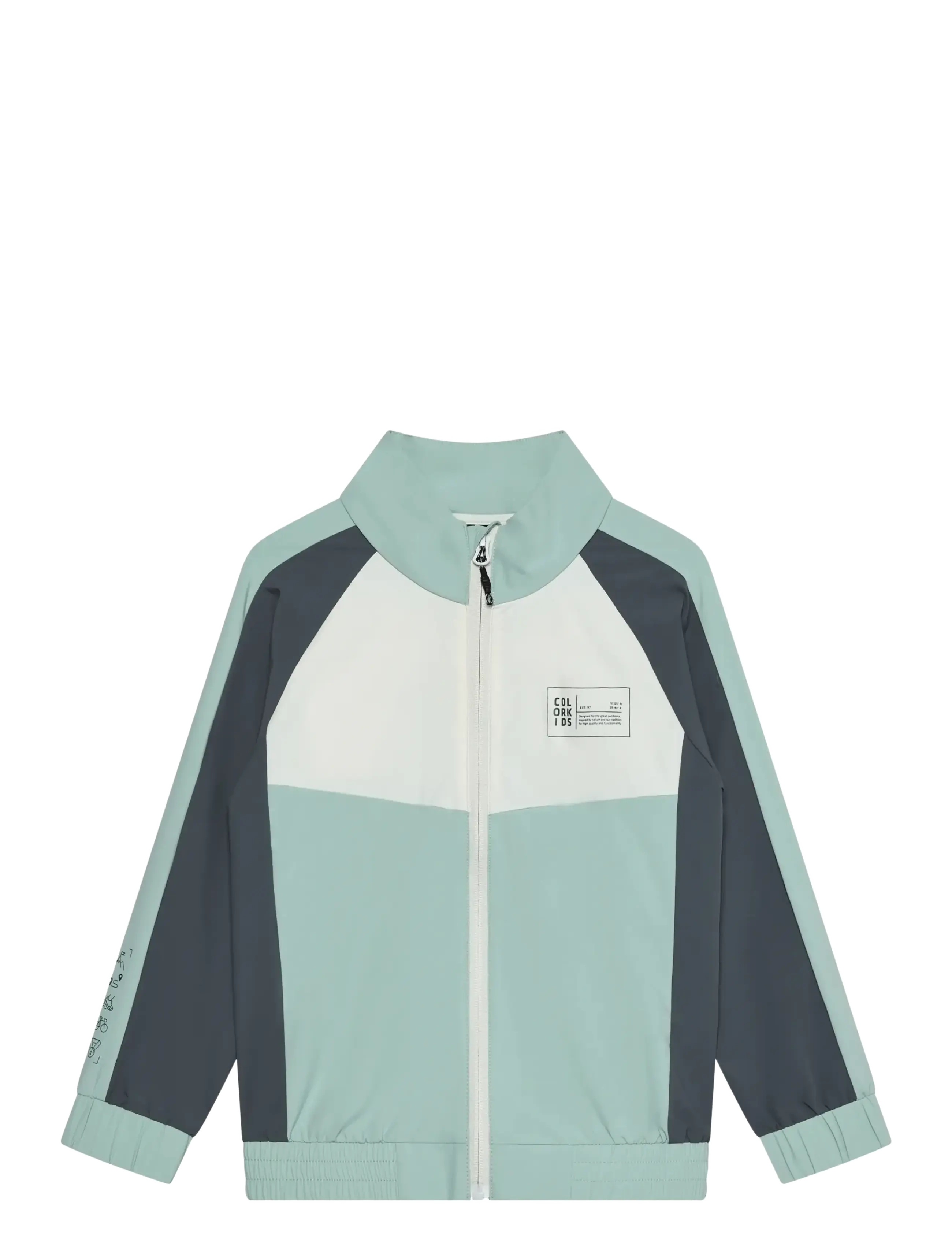 Color Kids Tracksuit Jacket, 122, Jackets & Coats, Grün - Light Jackets, Kinder