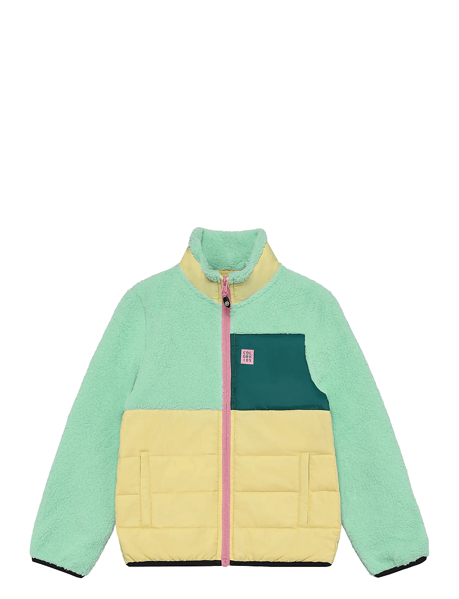 Color Kids - Fleece Jacket W. Quilt - paksud joped - cabbage - 1
