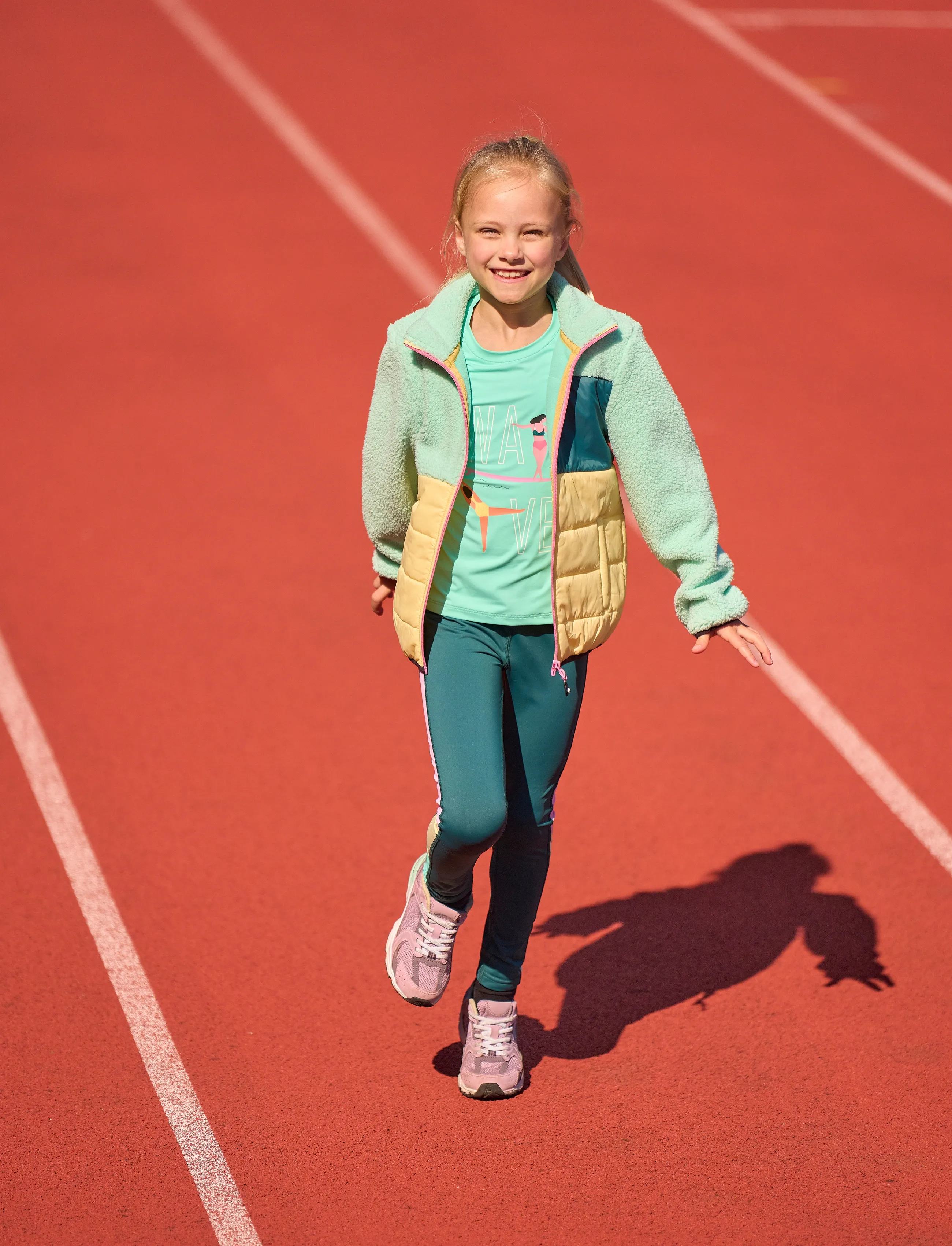 Color Kids Fleece Jacket W. Quilt, 152, Oberbekleidung, Mehrfarbig/gemustert - Jackets, Kinder