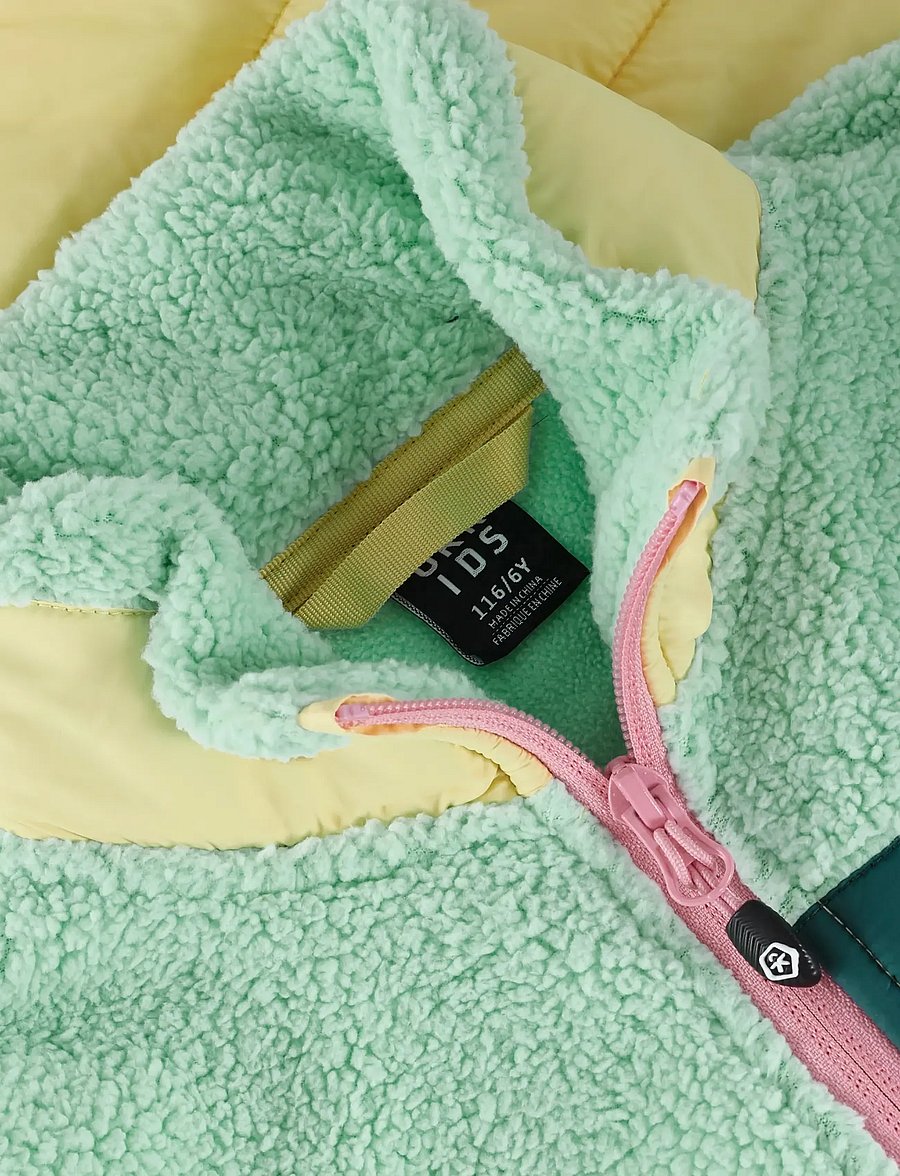 Color Kids - Fleece Jacket W. Quilt - isolerade jackor - cabbage - 3
