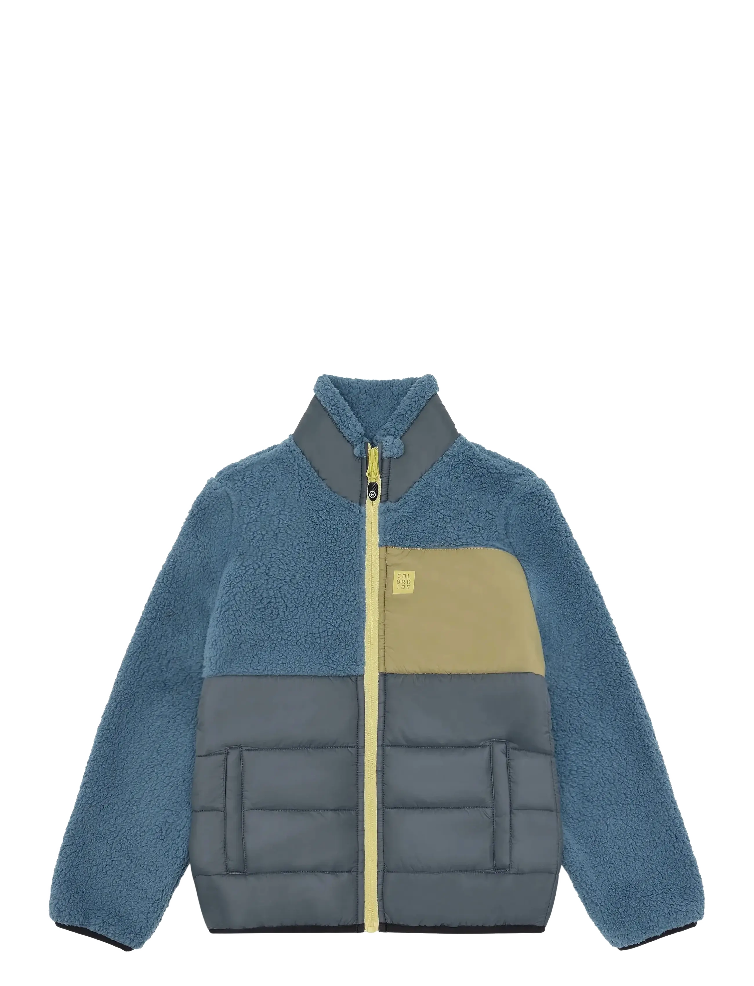 Color Kids Fleece Jacket W. Quilt - Fleecejacke - CORONET BLUE / blue