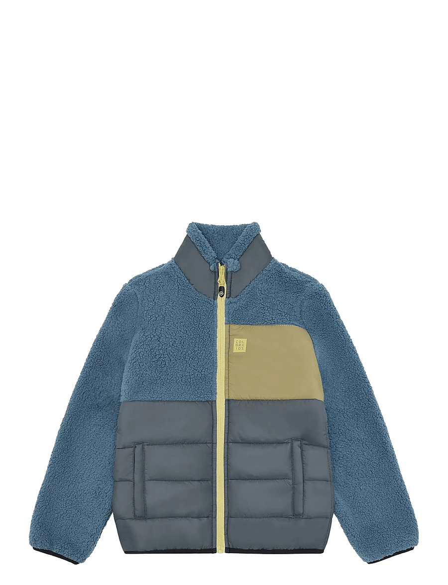 Color Kids - Fleece Jacket W. Quilt - jakas ar siltu oderi - coronet blue - 1