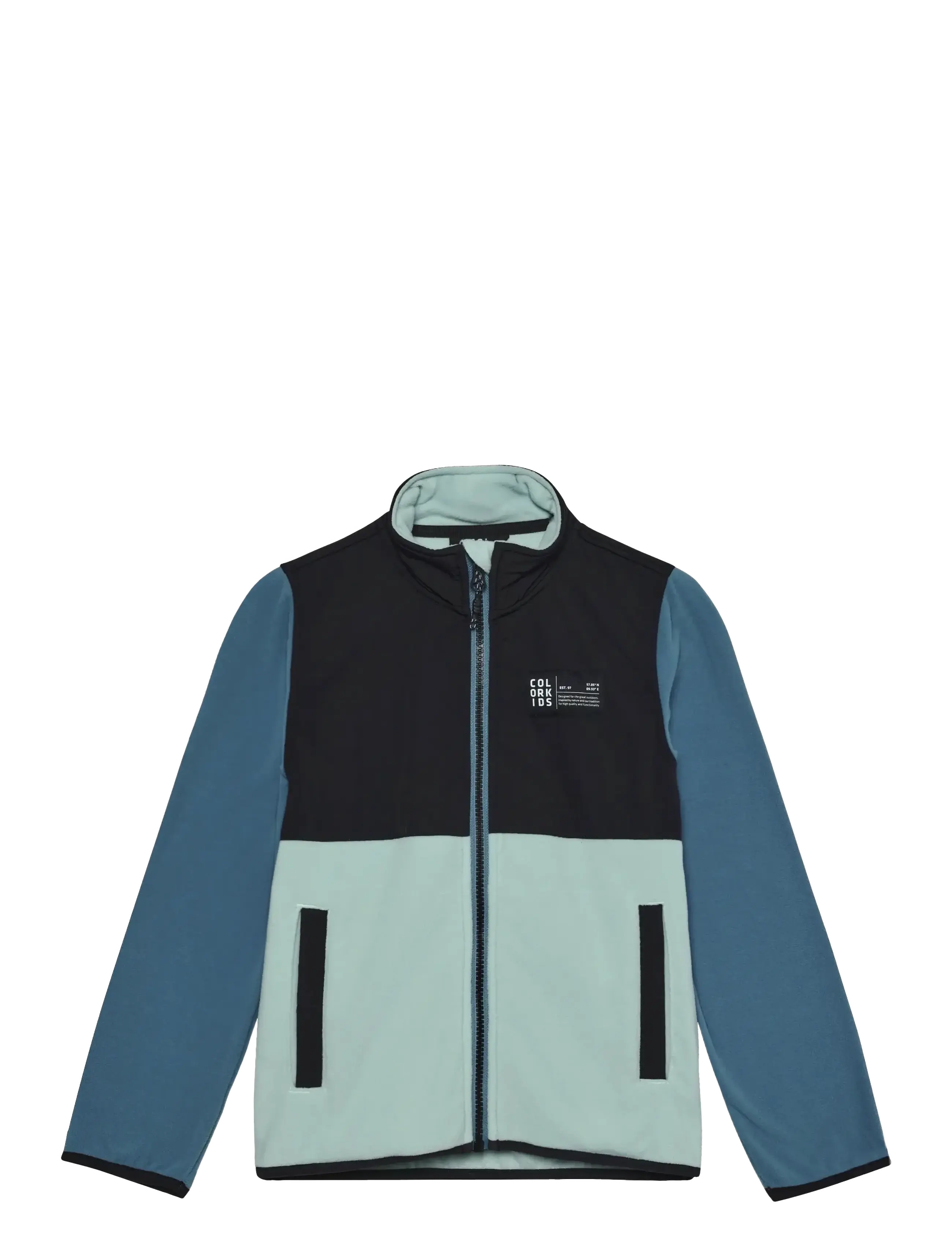 Color Kids Fleece Jacket, 122, Oberbekleidung, Blau - Jackets, Kinder