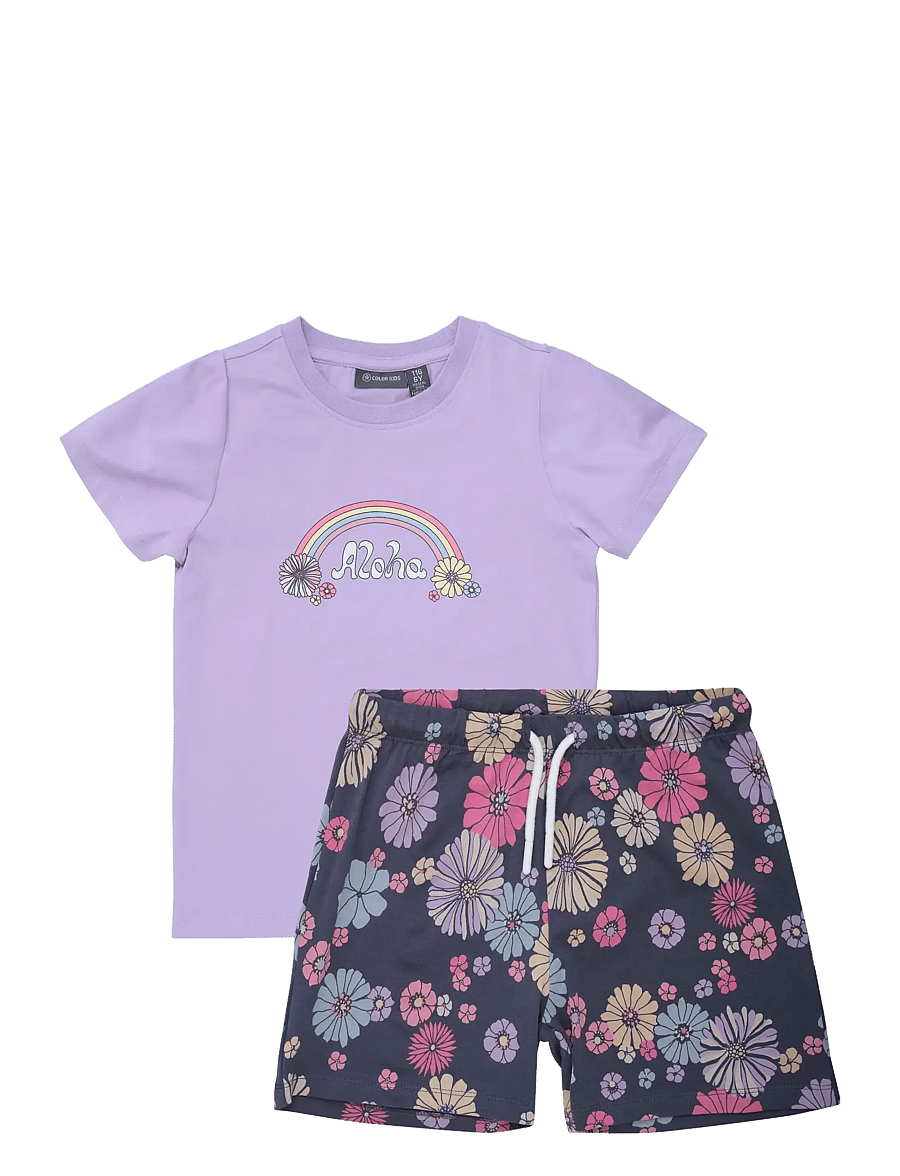 Color Kids - T-shirt Set - najniższe ceny - orchid bloom - 0