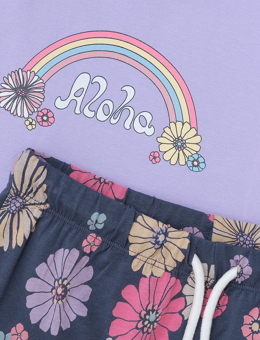 Color Kids - T-shirt Set - najniższe ceny - orchid bloom - 4