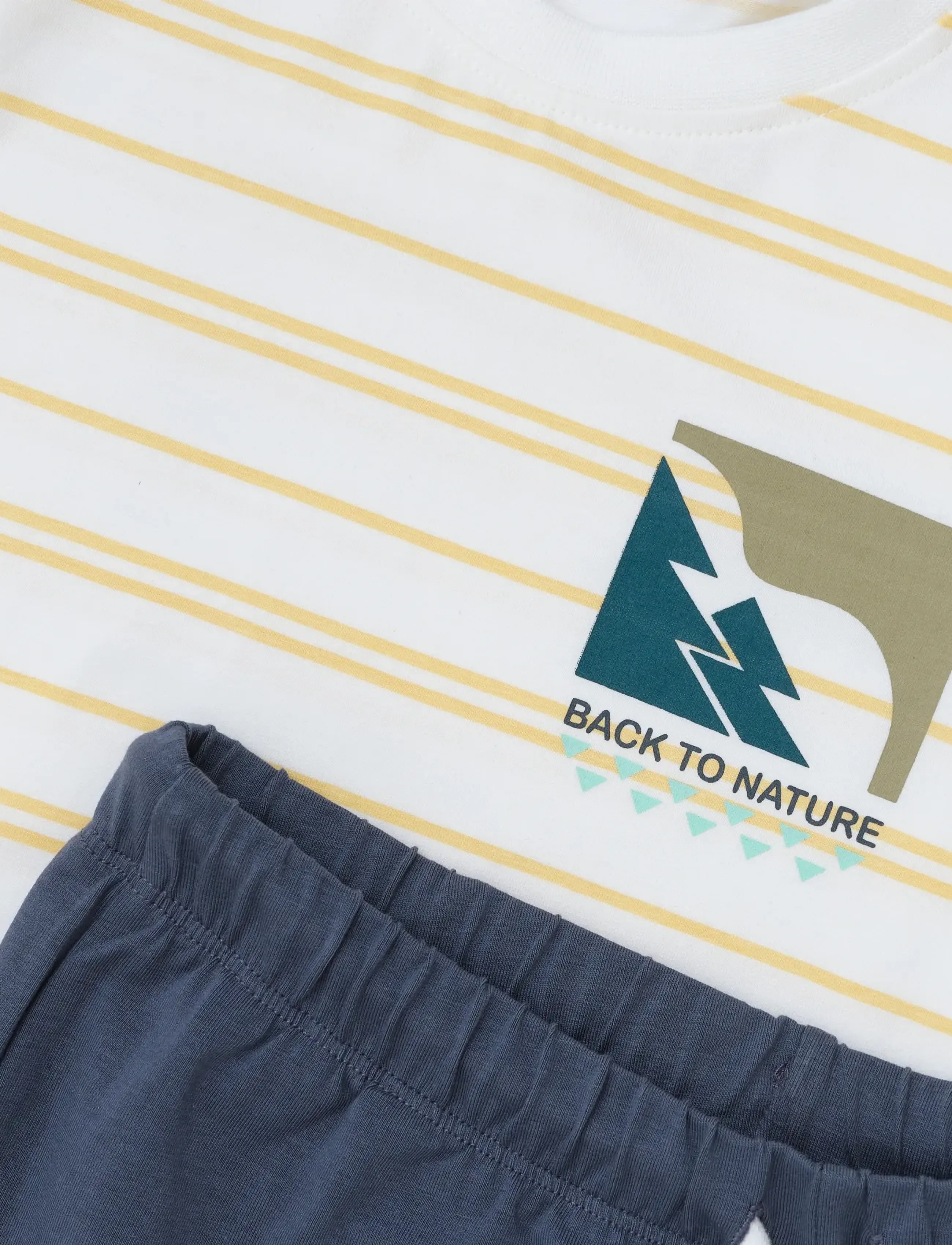 Color Kids - T-shirt & Shorts Set - matchende sæt - golden haze - 4