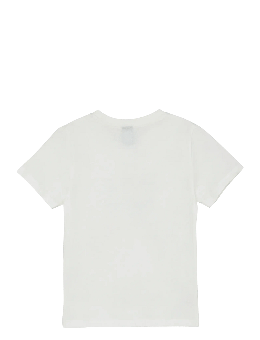 Color Kids - T-shirt W. Print, S/S - t-shirts à manches courtes - snow white - 1