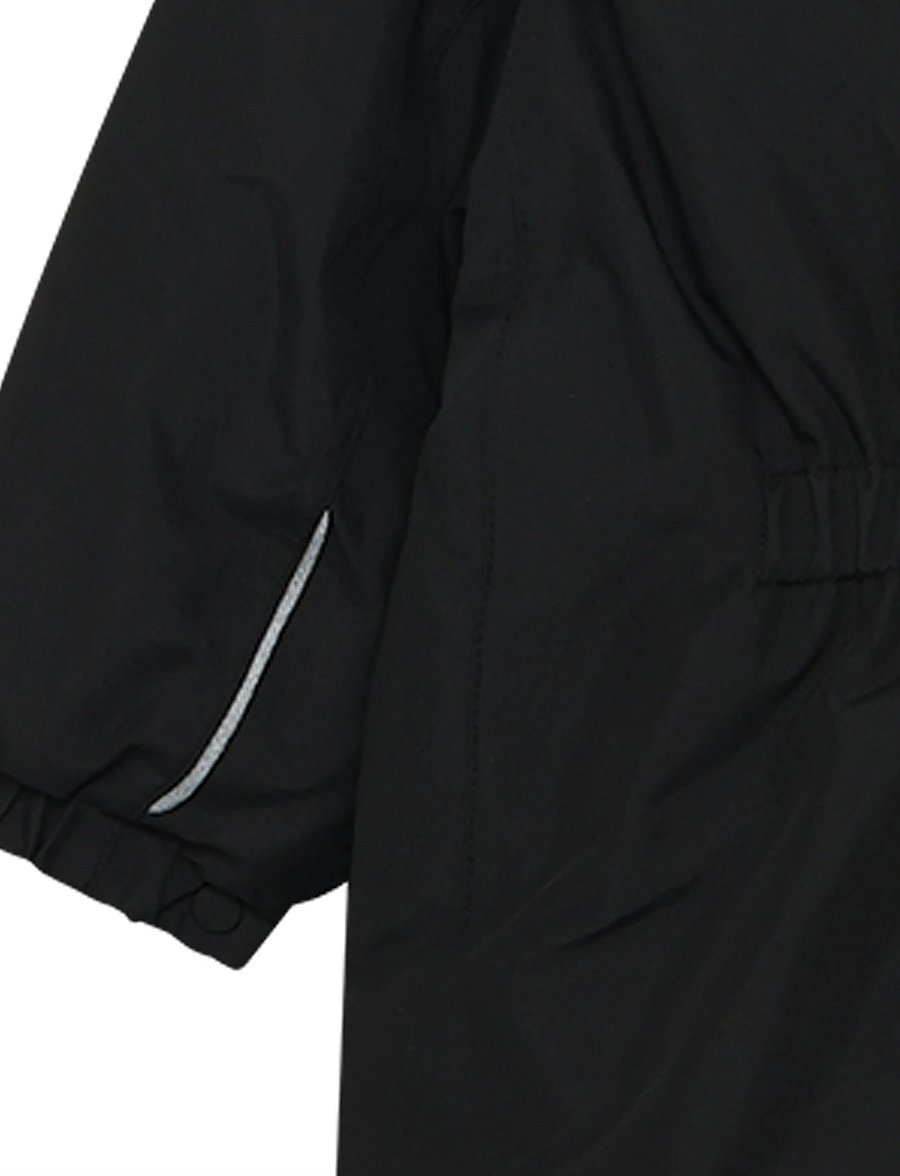 Color Kids - Baby Coverall W. Fake Fur - outerwear - black - 2