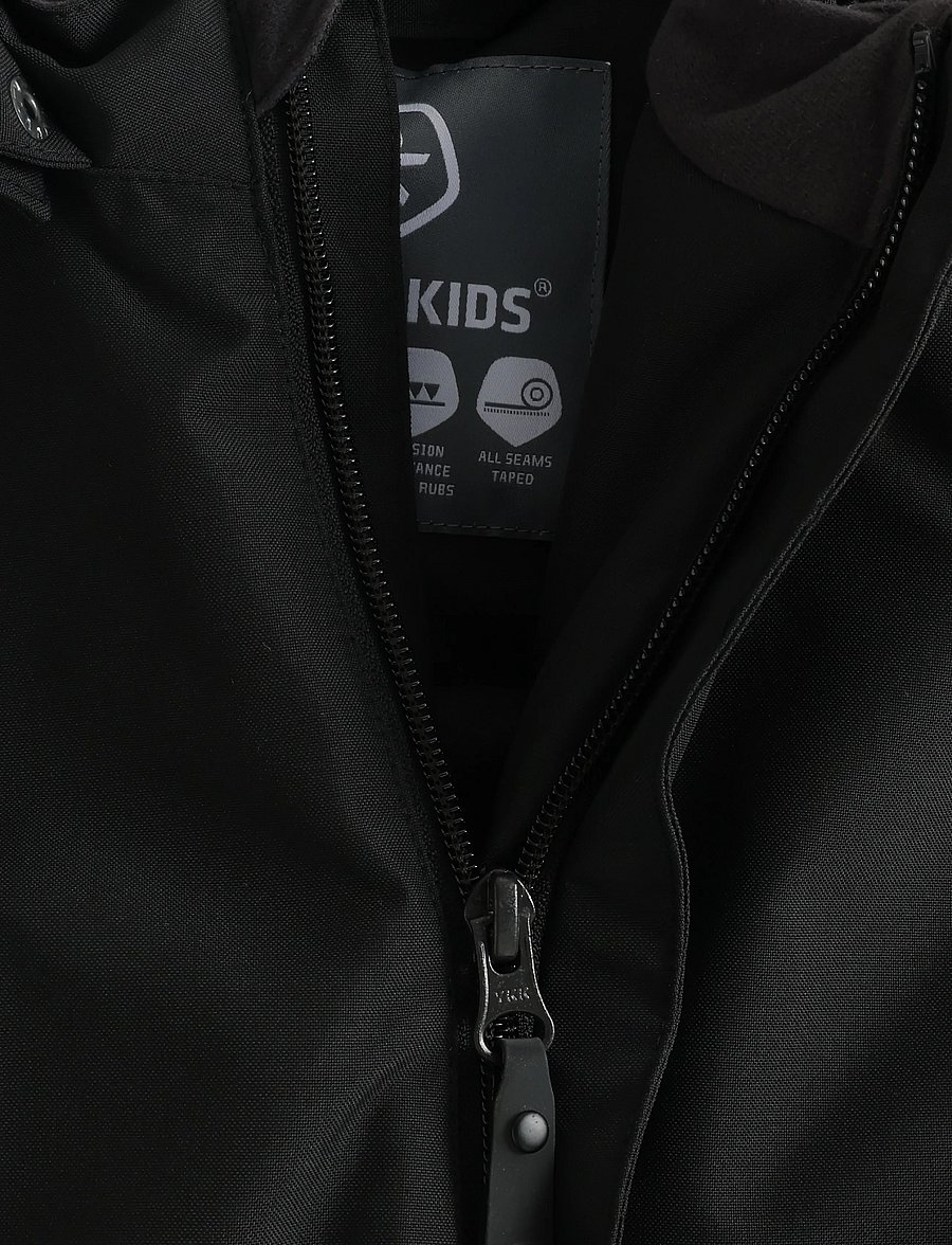 Color Kids - Baby Coverall W. Fake Fur - outerwear - black - 3