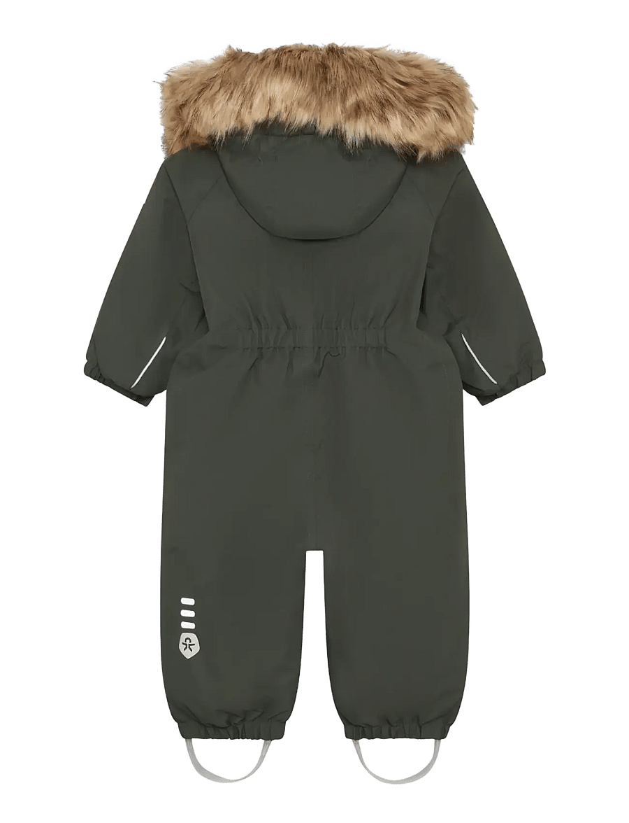 Color Kids - Baby Coverall W. Fake Fur - outerwear - kambaba - 1