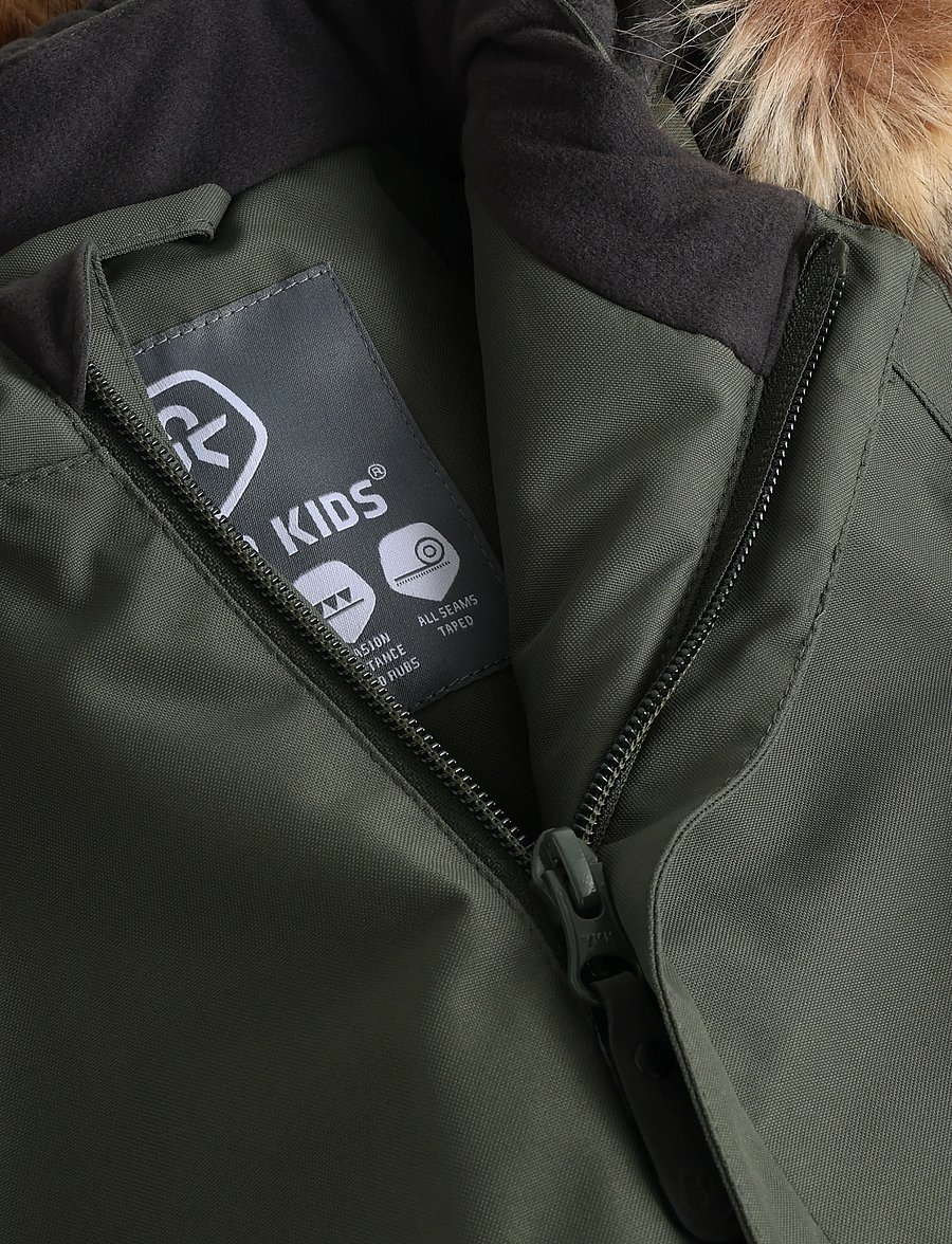 Color Kids - Baby Coverall W. Fake Fur - outerwear - kambaba - 3