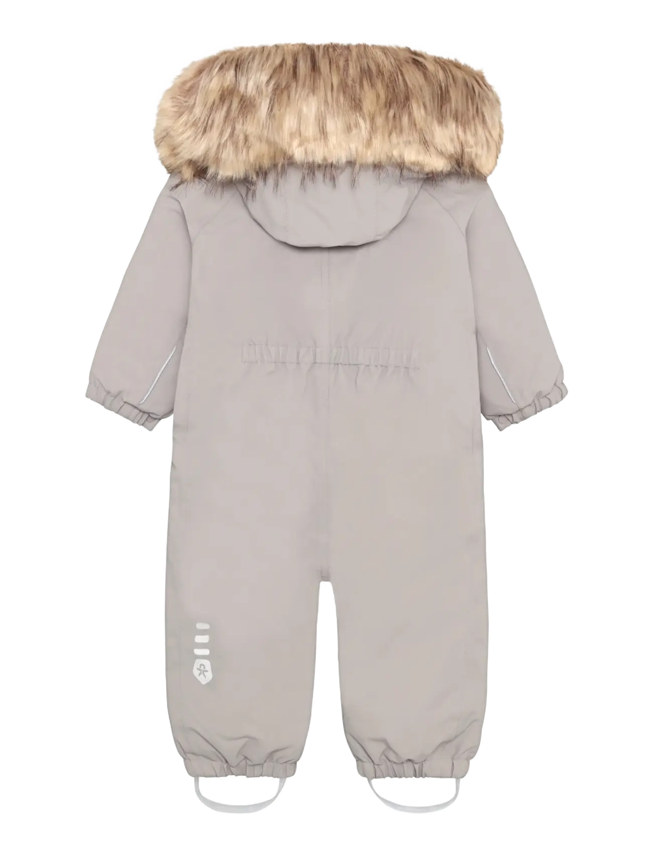 Color Kids - Baby Coverall W. Fake Fur - ytterkläder - rock ridge - 1