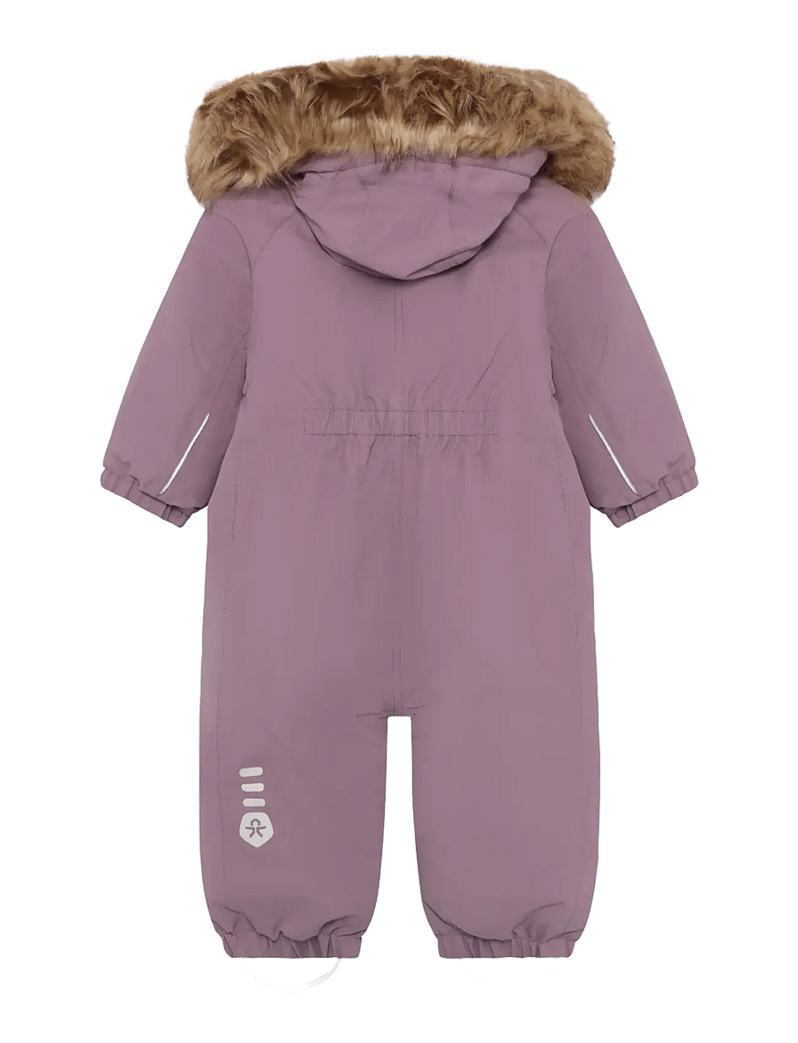 Color Kids - Baby Coverall W. Fake Fur - outerwear - toadstool - 2