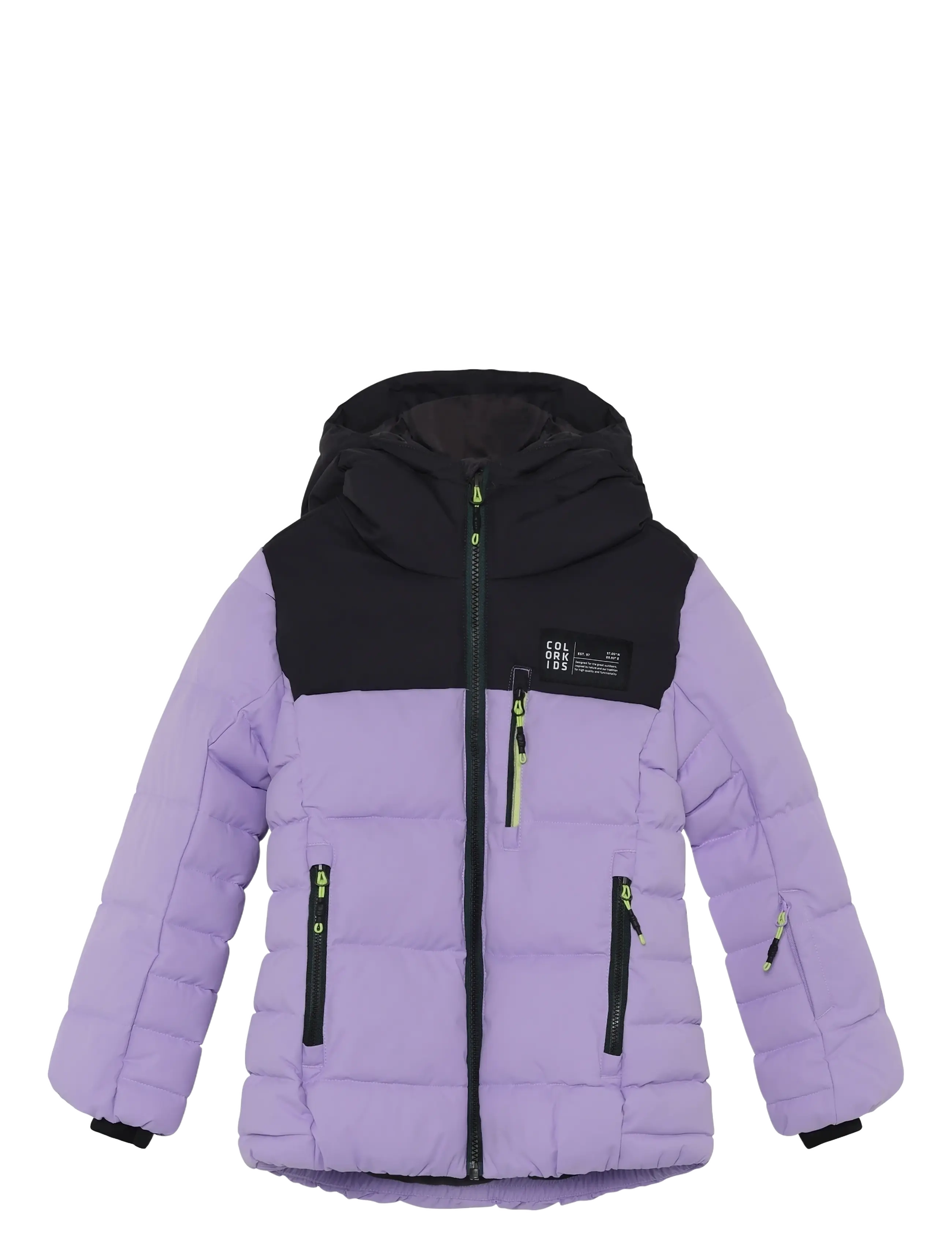 Color Kids Jr. Ski Puffer Jacket - Quilt - Winter jackets - PURPLE ROSE / purple