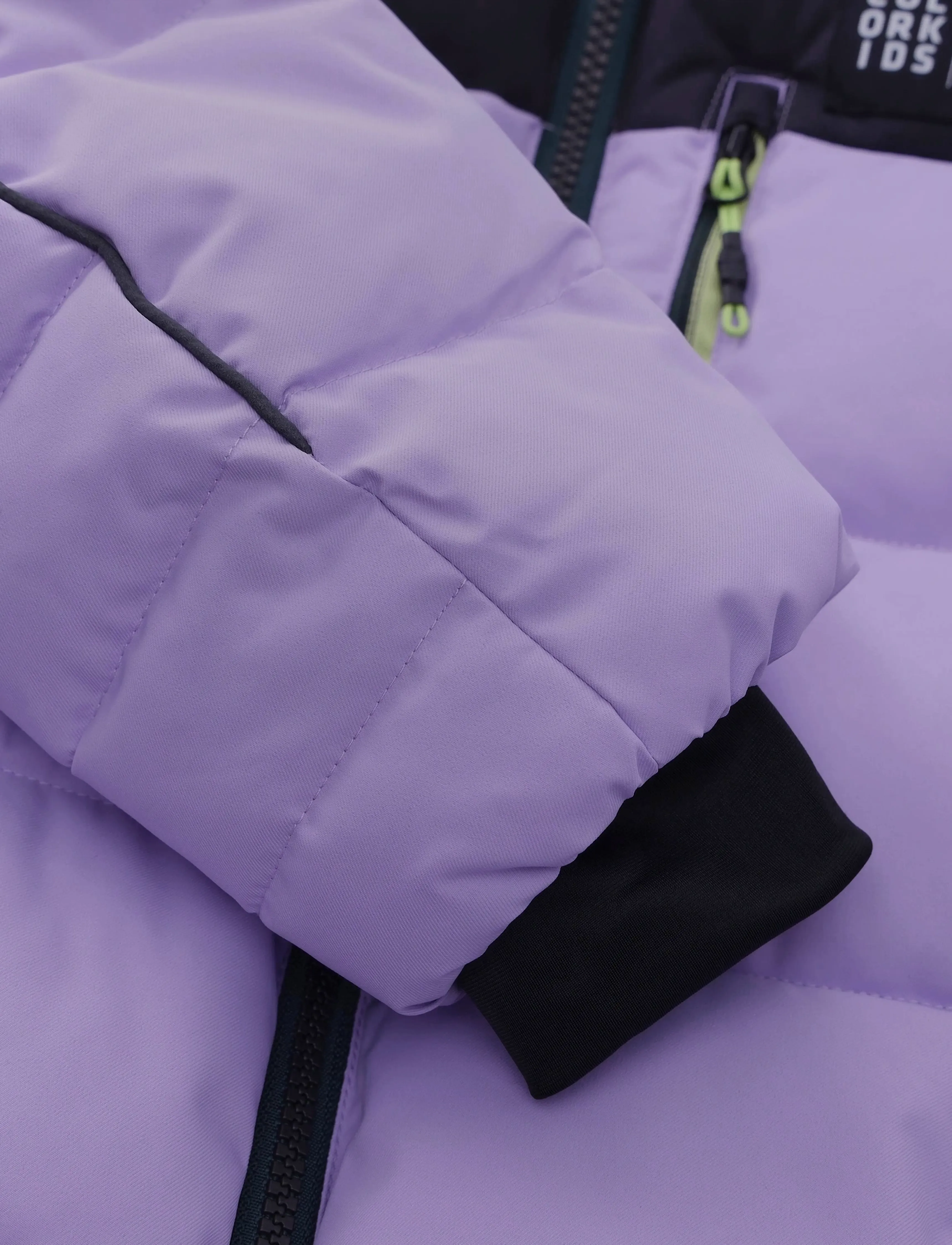 Color Kids - Jr. Ski Puffer Jacket - Quilt - purple rose - 3