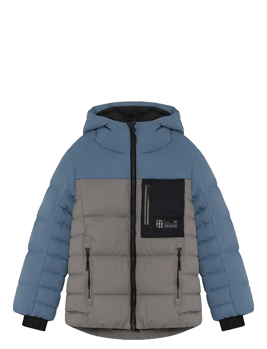 Color Kids - Jr. Ski Puffer Jacket - Quilt - isolierte jacken - rock ridge - 0