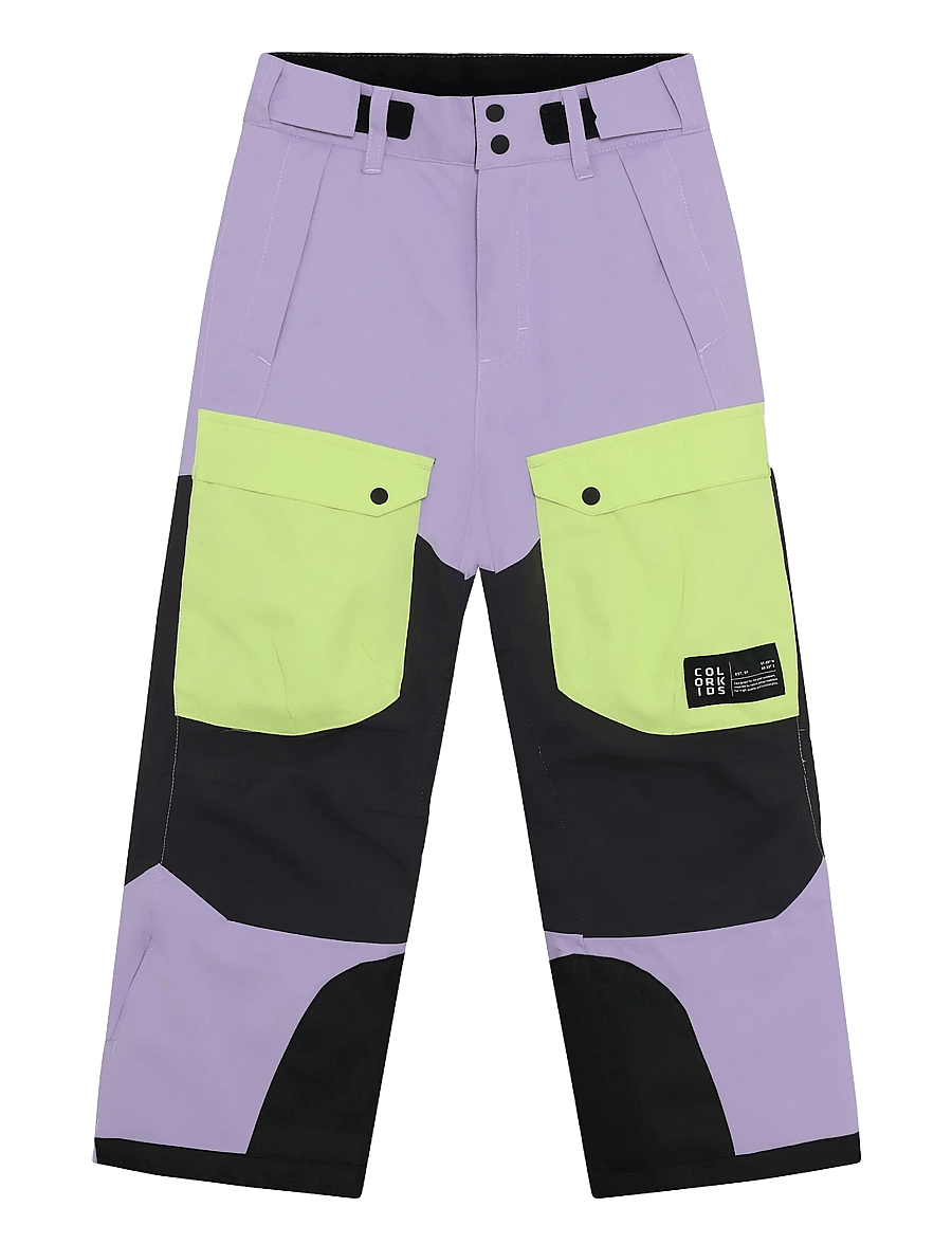 Color Kids - Jr. Ski Pants - Colorblock - trainingshosen - purple rose - 0