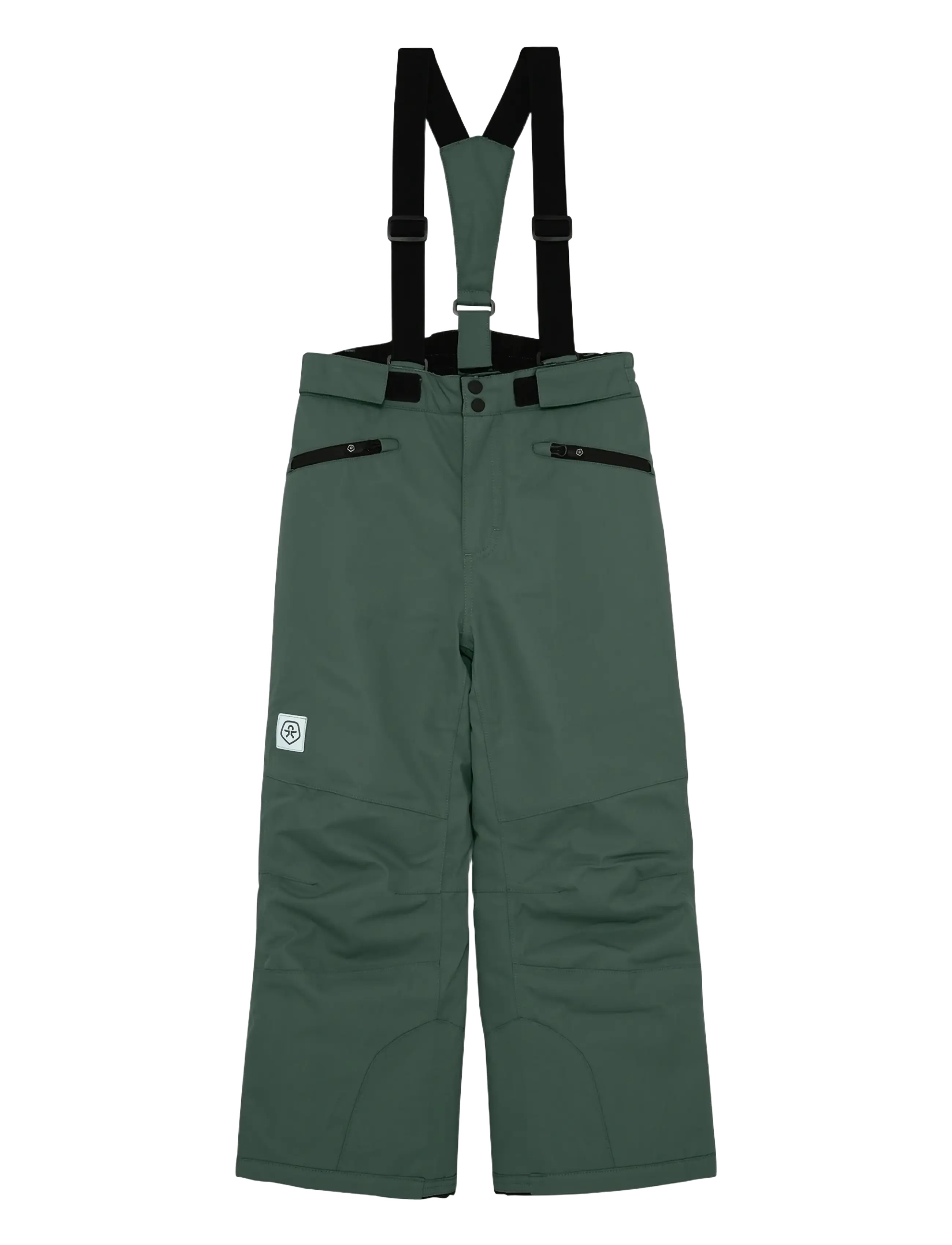 Color Kids Ski Pants W. Pockets - Color Kids - DARK FOREST / green