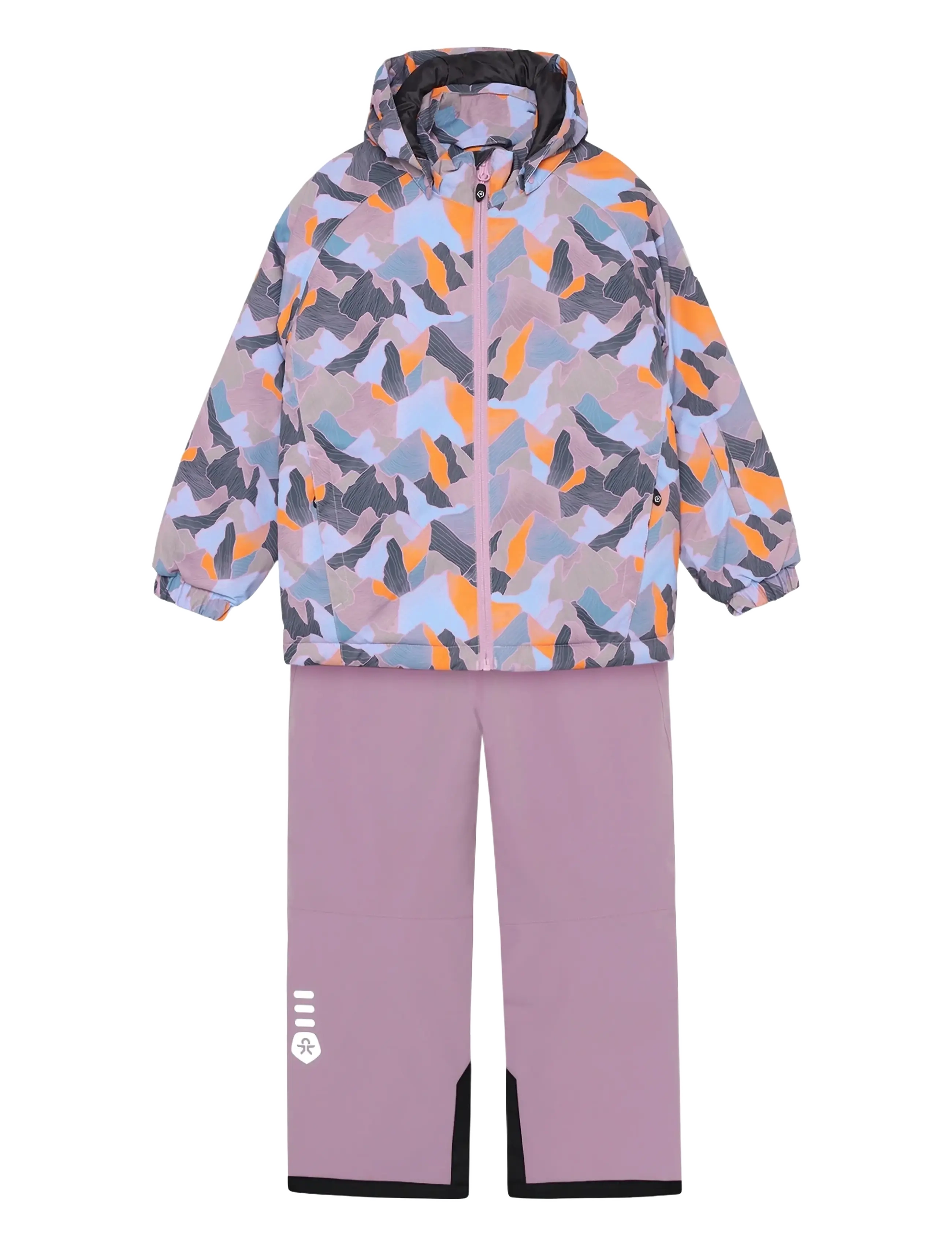 Color Kids Ski Set - AOP - Kleidung - MAUVE MIST / purple