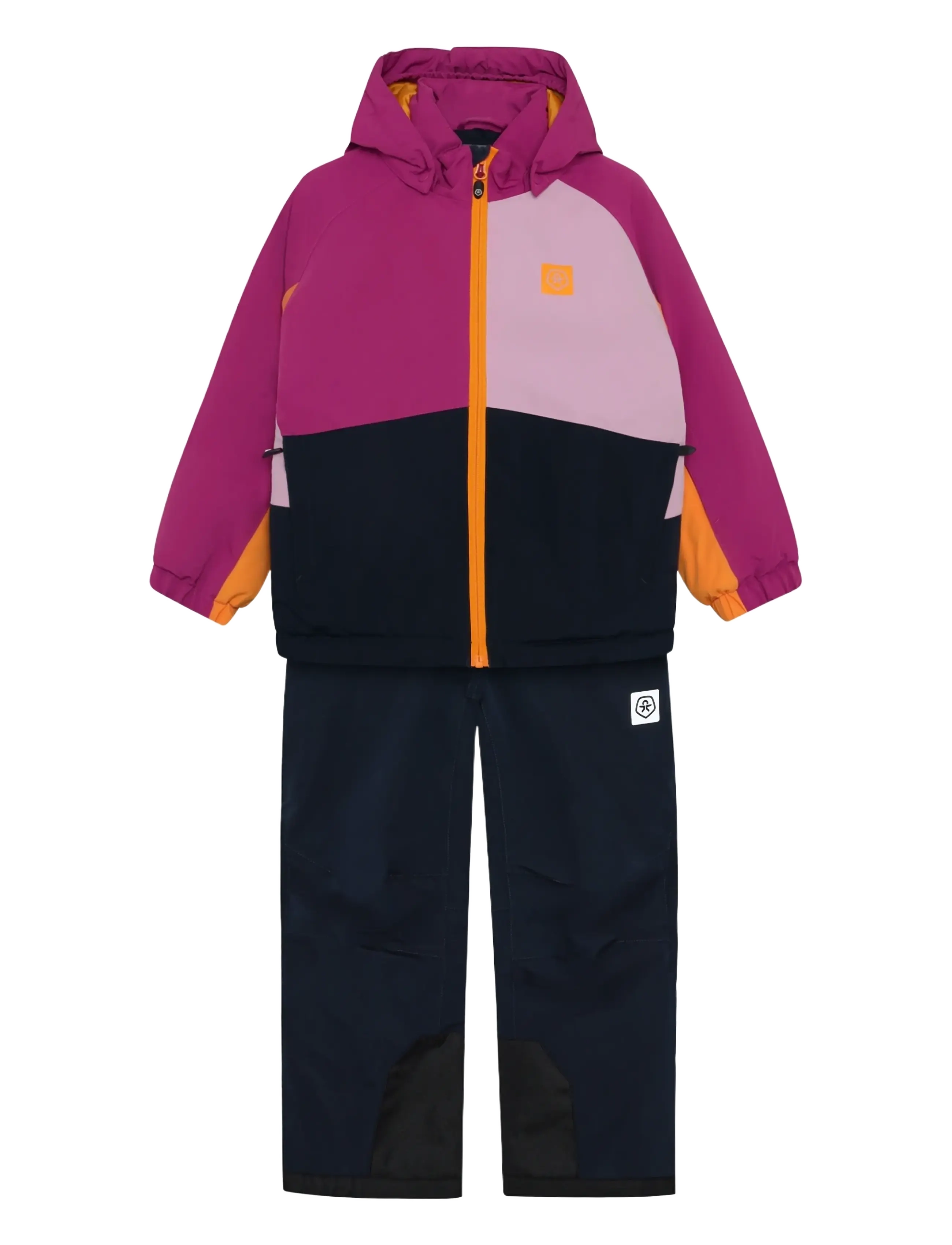 Color Kids Ski Set - Colorblock - Kleidung - WILD ASTER / pink/rose