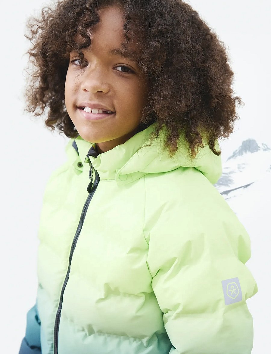 Color Kids - Ski Jacket - Quilt & Gradient - sharp green - 3